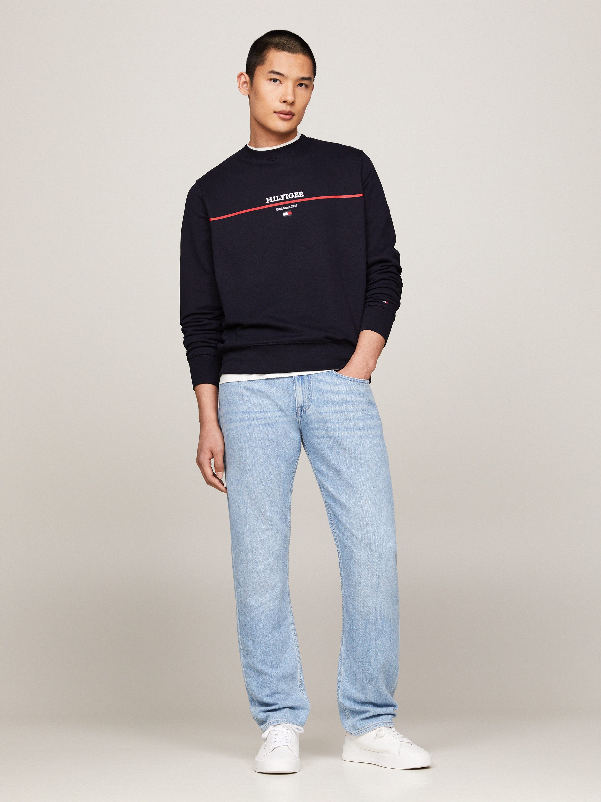 Tommy Hilfiger Sweatshirt HILFIGER STRIPE TERRY SWEATSHIRT