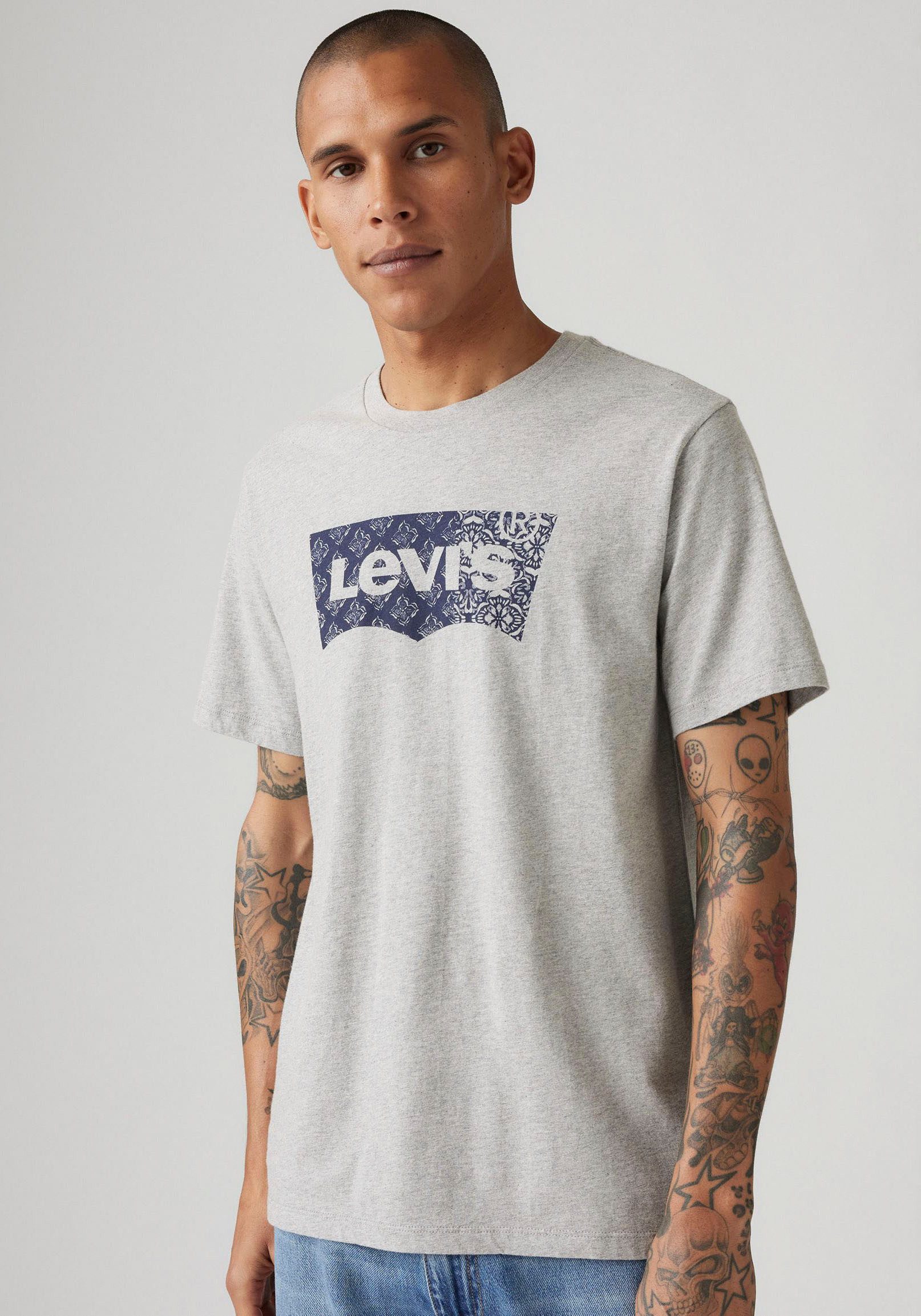 Levi's® T-shirt Batwing Logo Tee met logo-frontprint