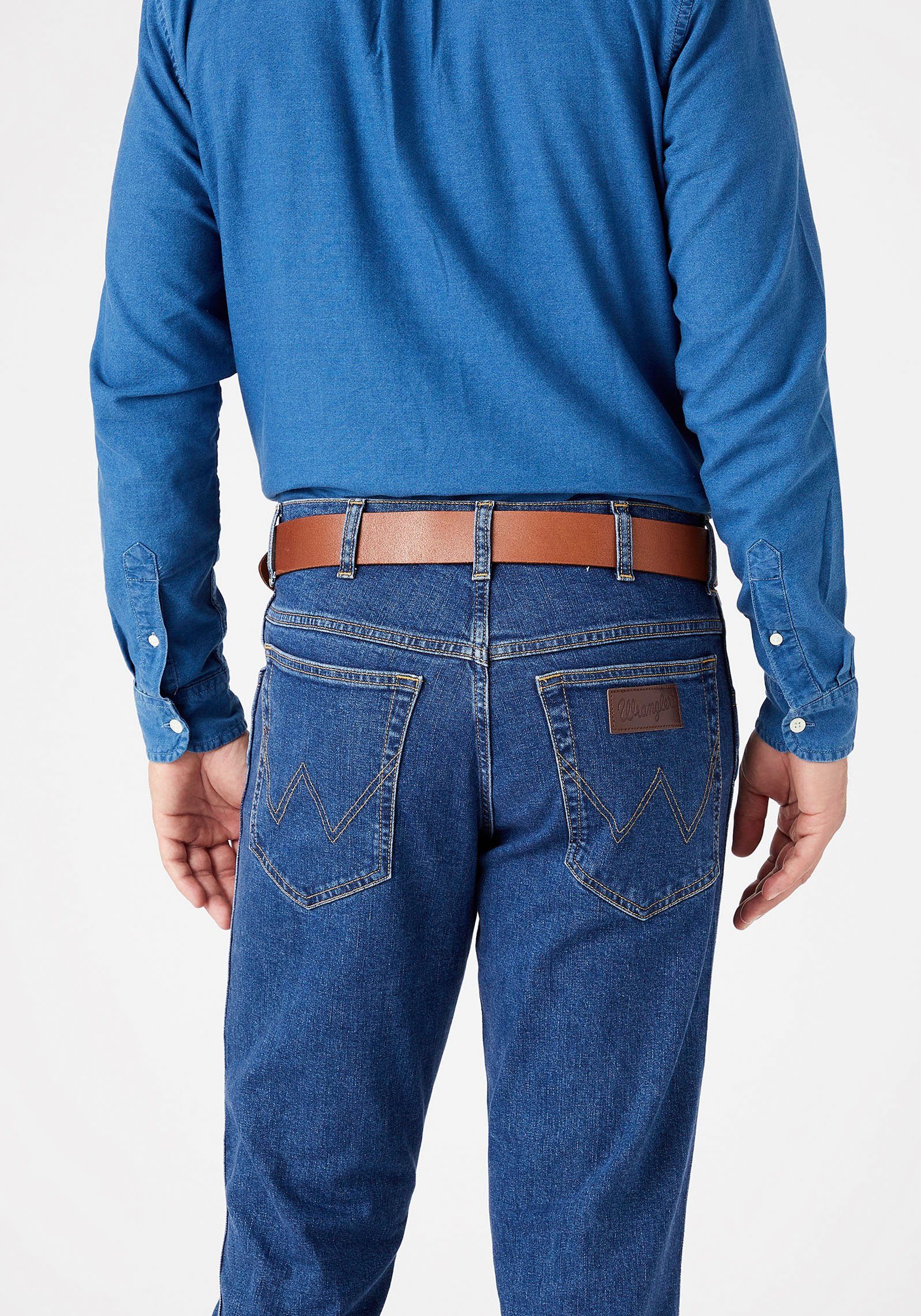Wrangler Leren riem METAL LOOP