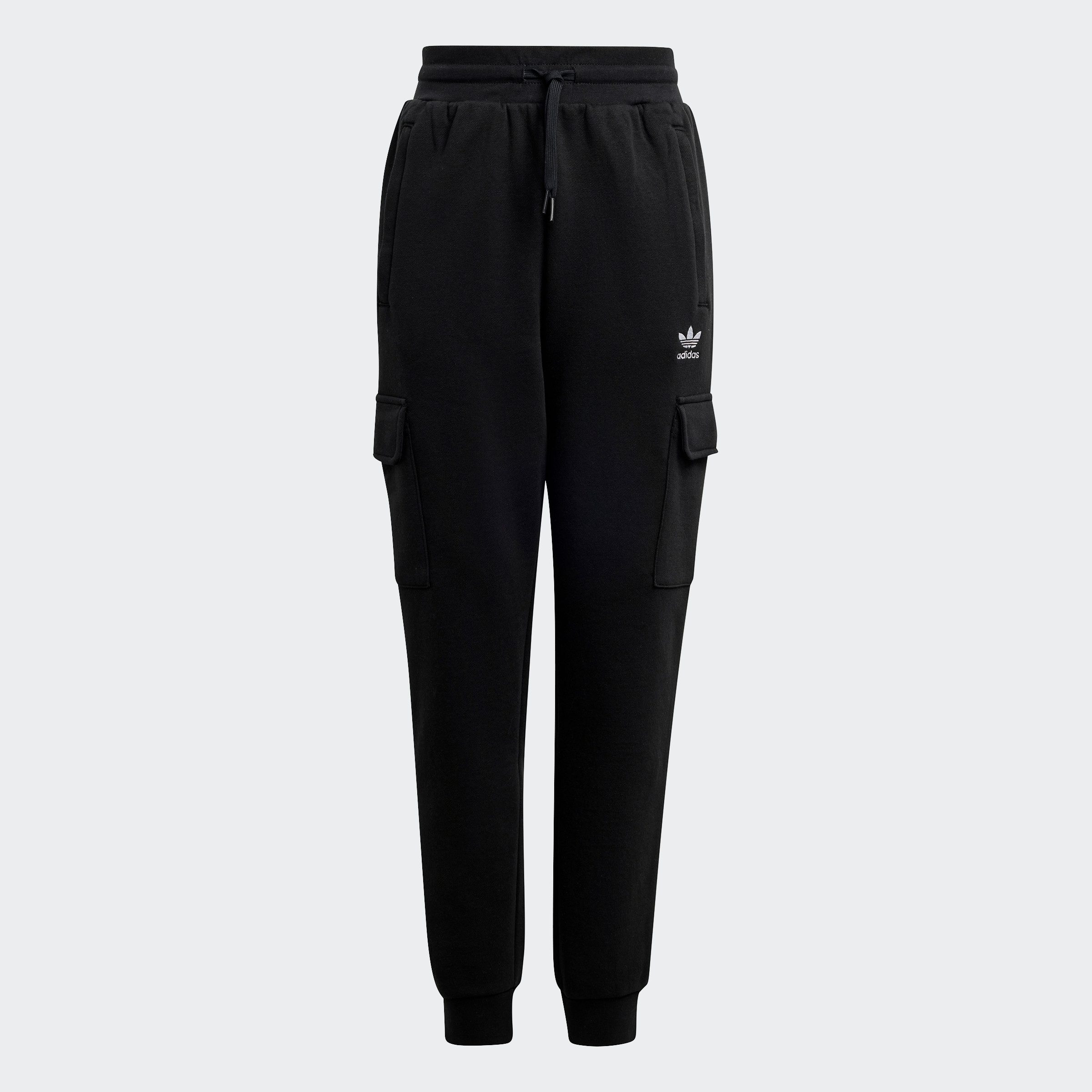 adidas Originals Sportbroek FLEECE CARGO P (1-delig) kinderen trainingsbroeken maat 152 zwart