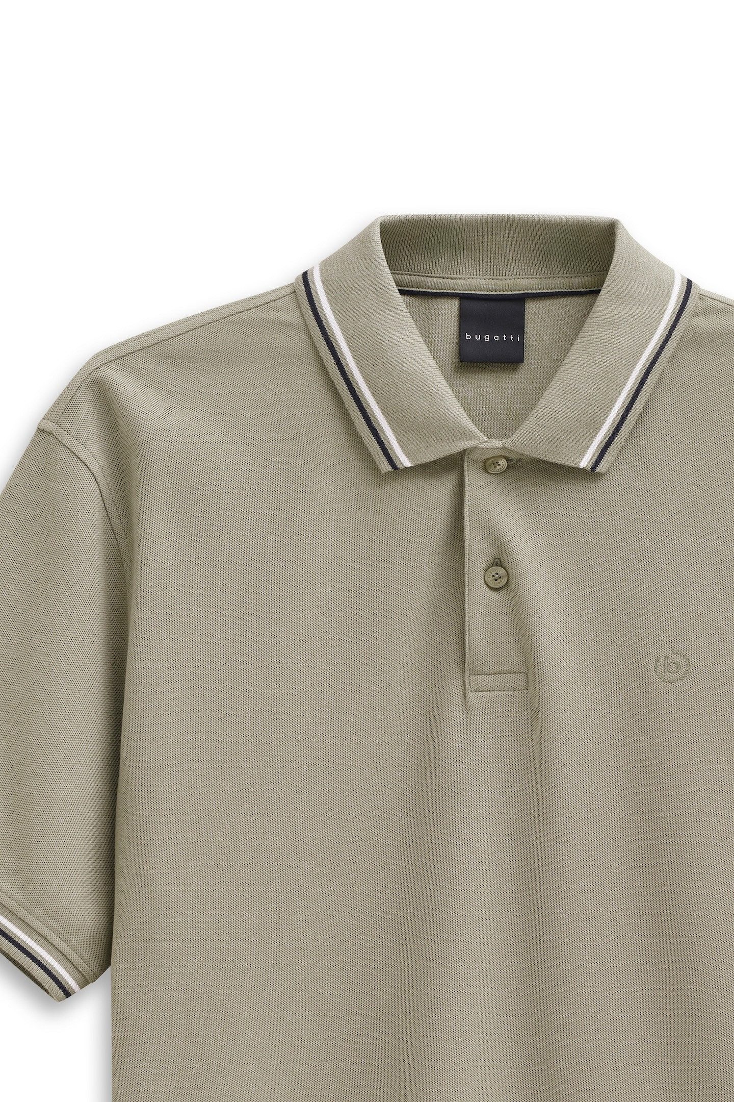 Bugatti Poloshirt MODERN FIT Basic essential van katoen