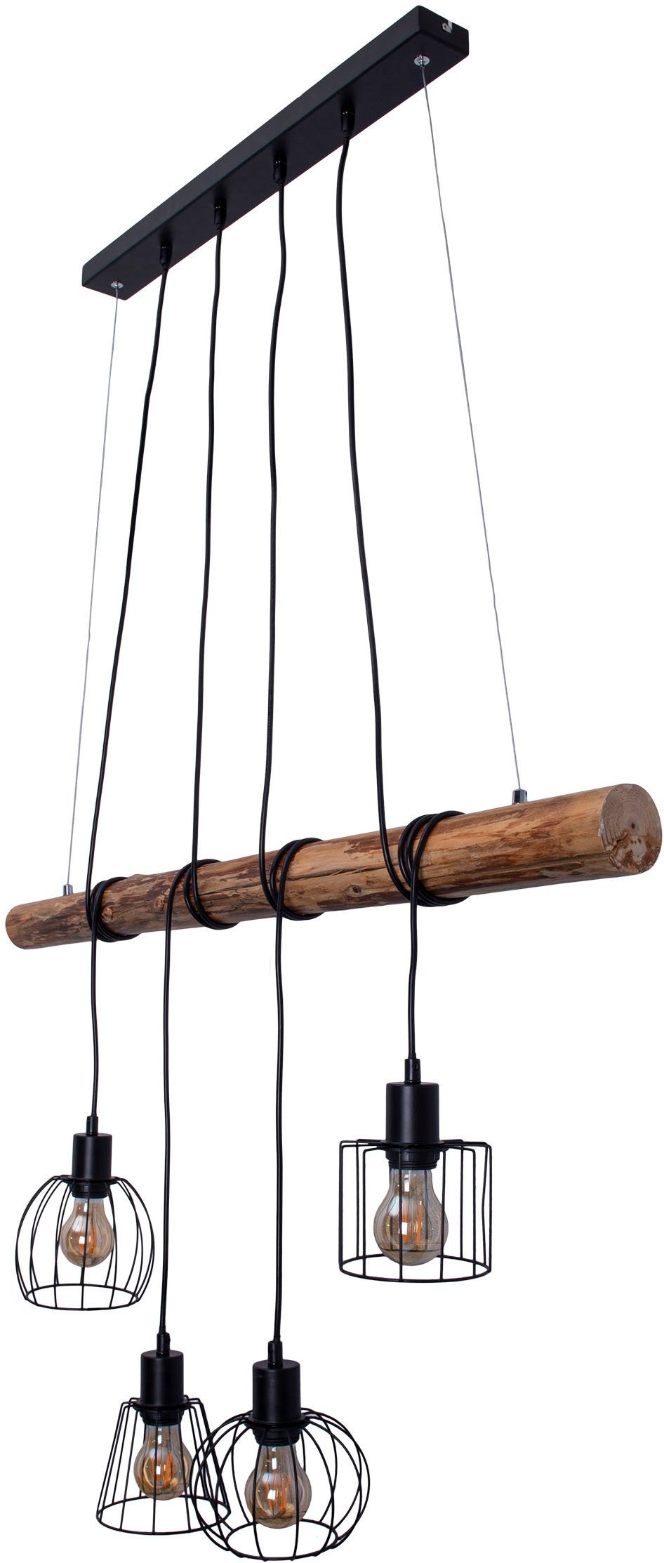 näve Hanglamp 4-delige hanglamp "WOODLAND" (1 stuk)