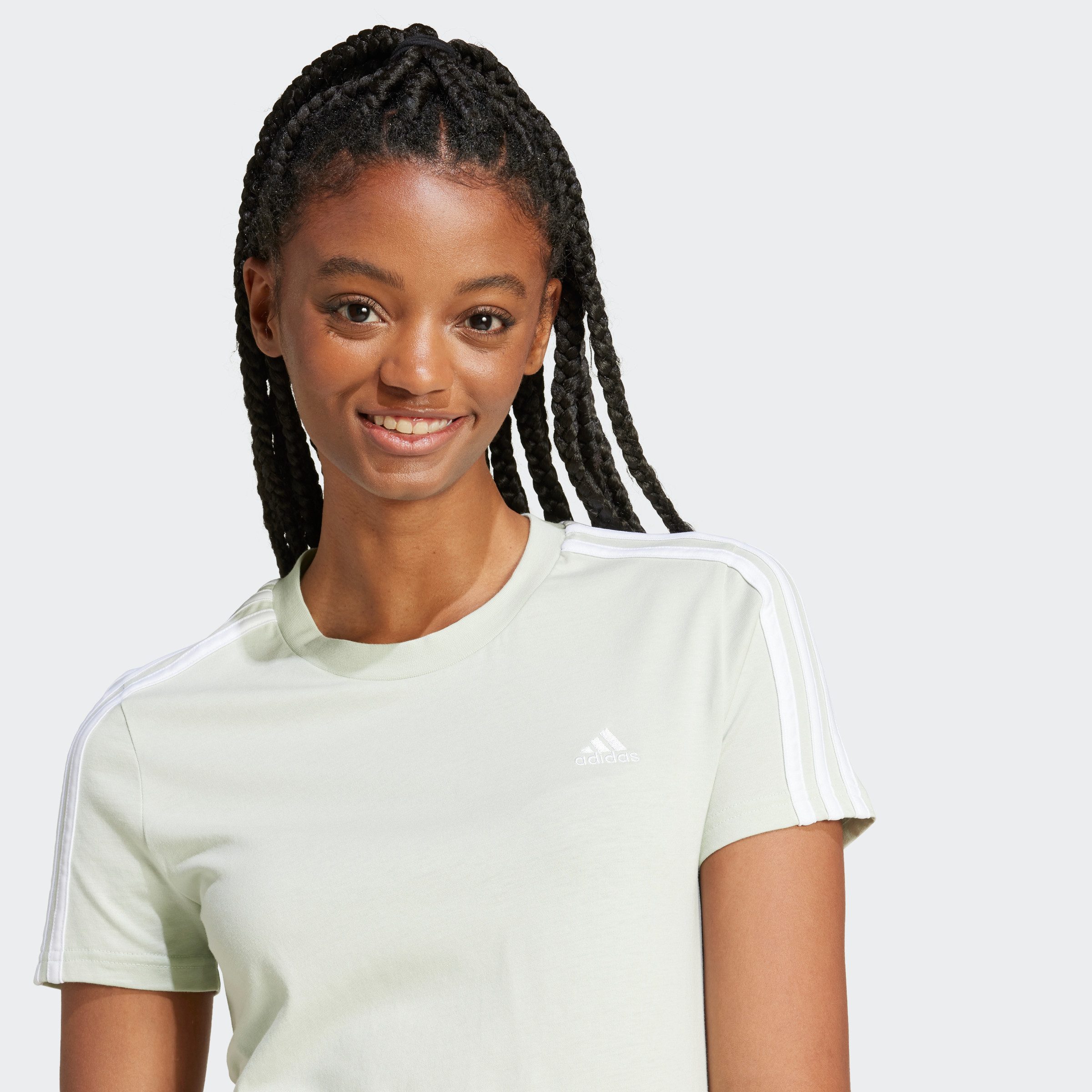 adidas Sportswear T-shirt LOUNGEWEAR ESSENTIALS SLIM 3-STRIPES