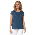ambria shirt met ronde hals shirt (1-delig) blauw