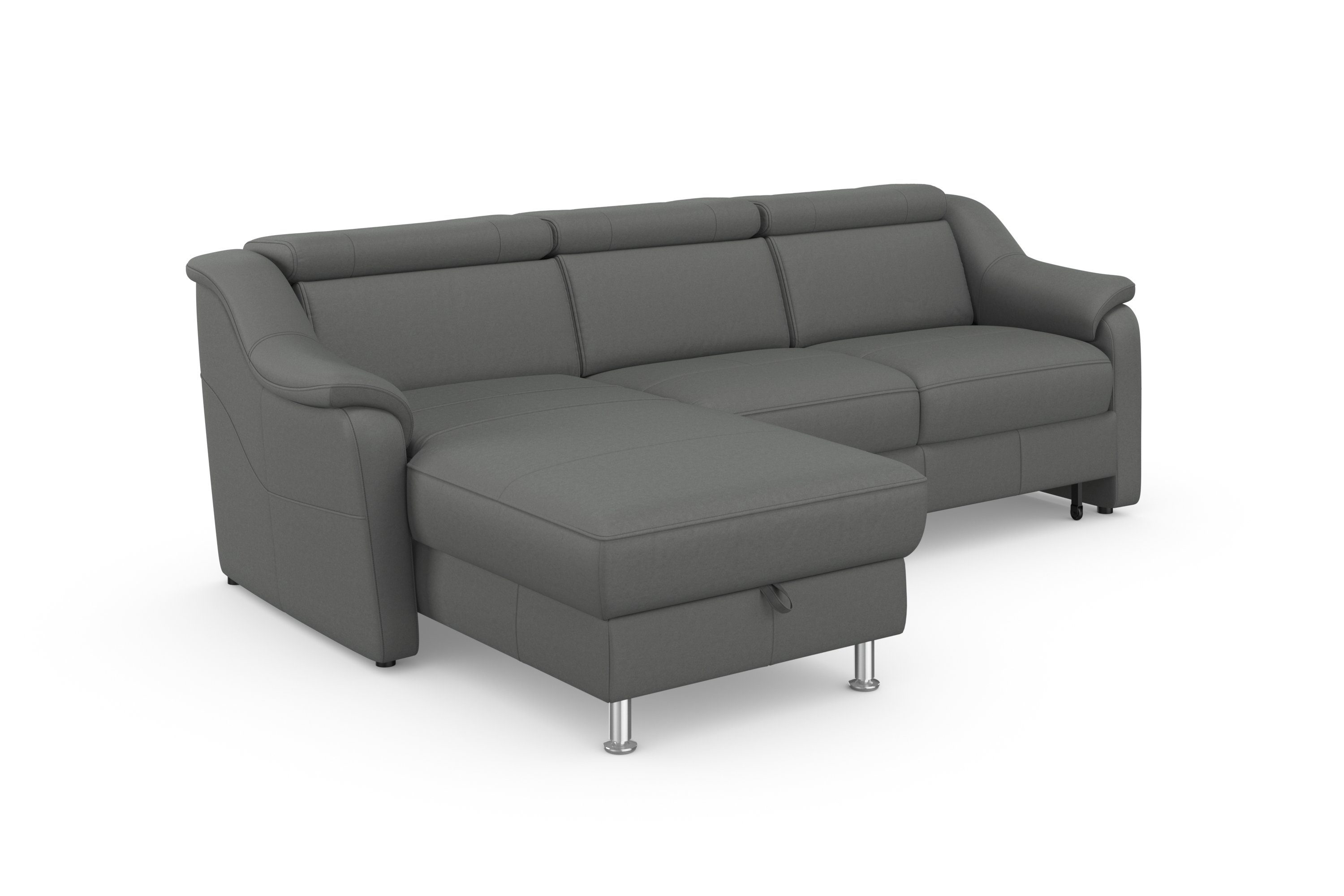 sit&more Hoekbank Freetown L-vorm met verstelbare hoofdsteun en comfortabele binnenvering