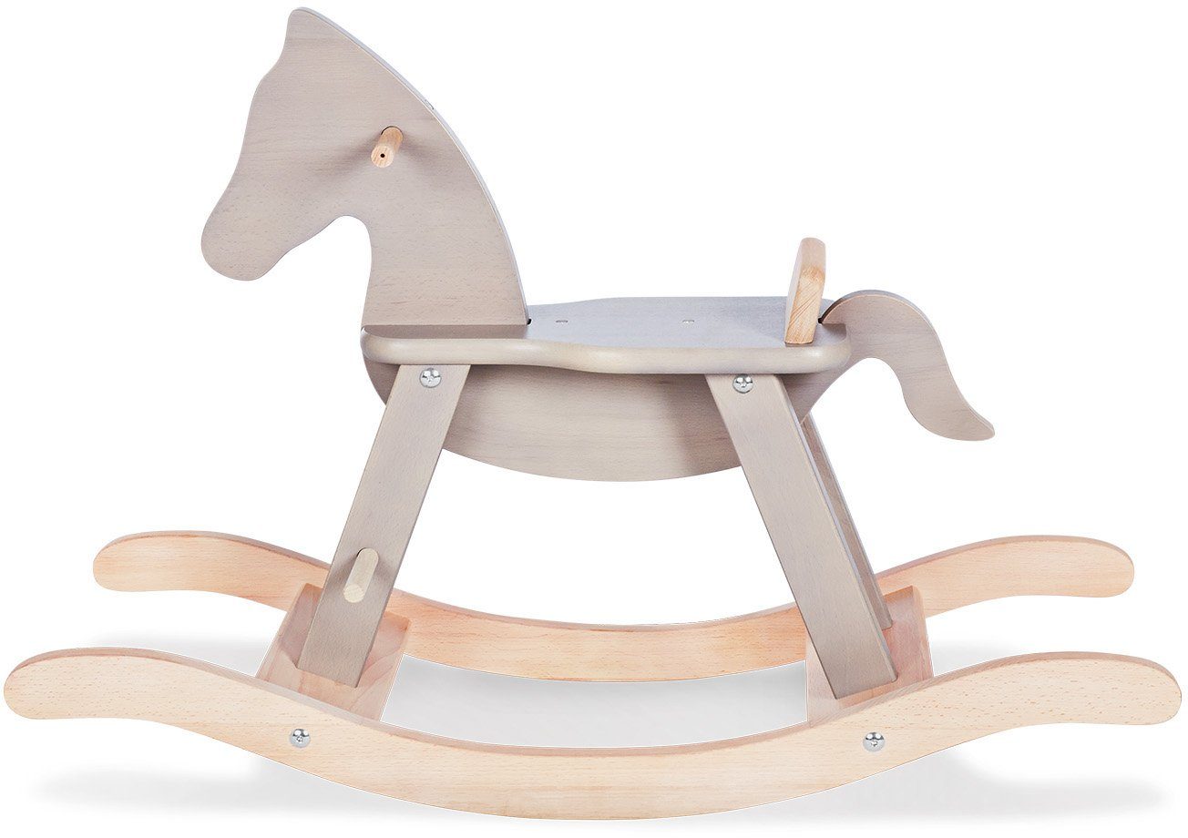 Pinolino® Hobbelpaard Pinolino, grijs/naturel van hout, made in europe