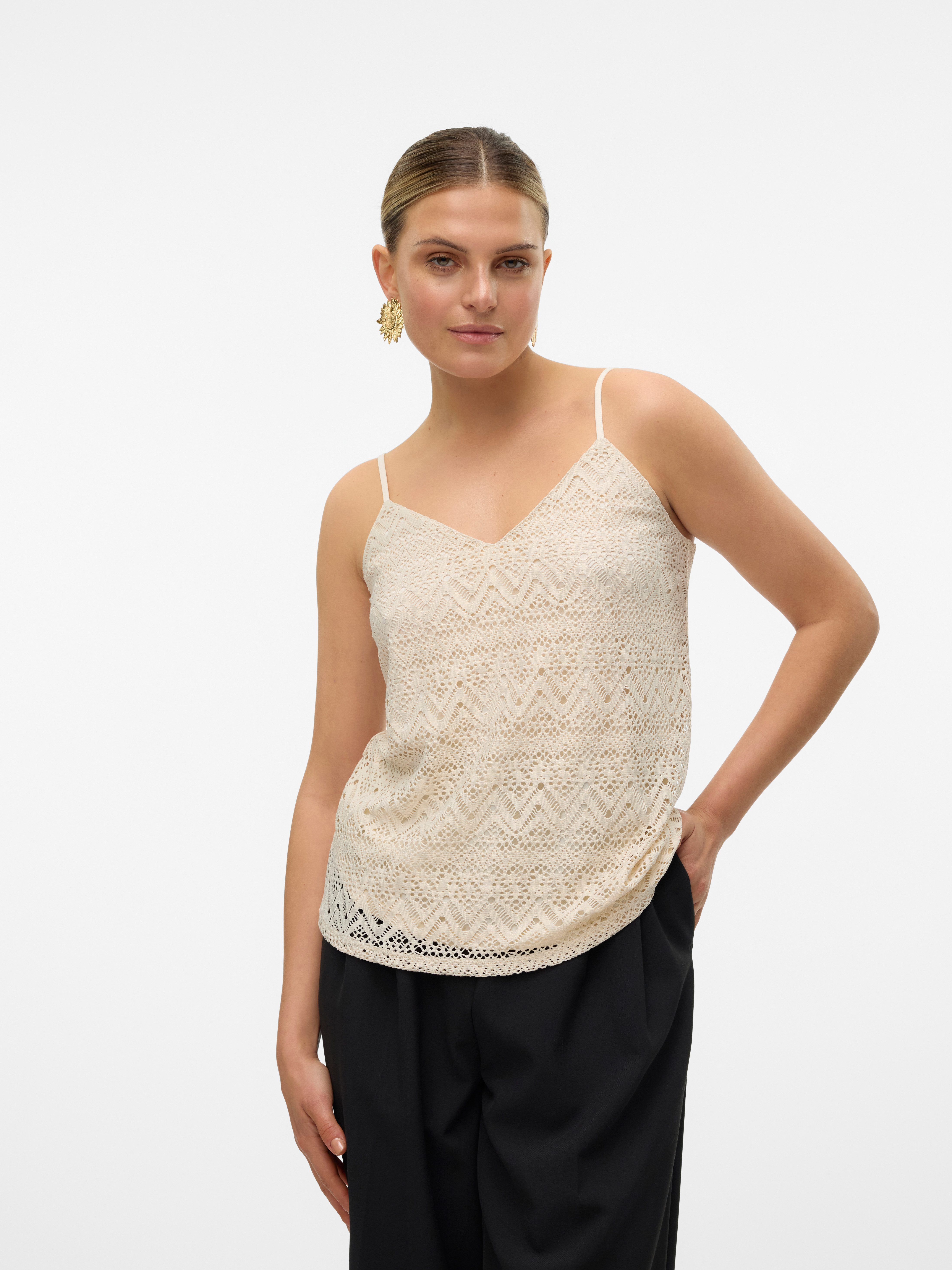 Vero Moda Top met spaghettibandjes VMMAYA V-NECK SINGLET TOP JRS SPE