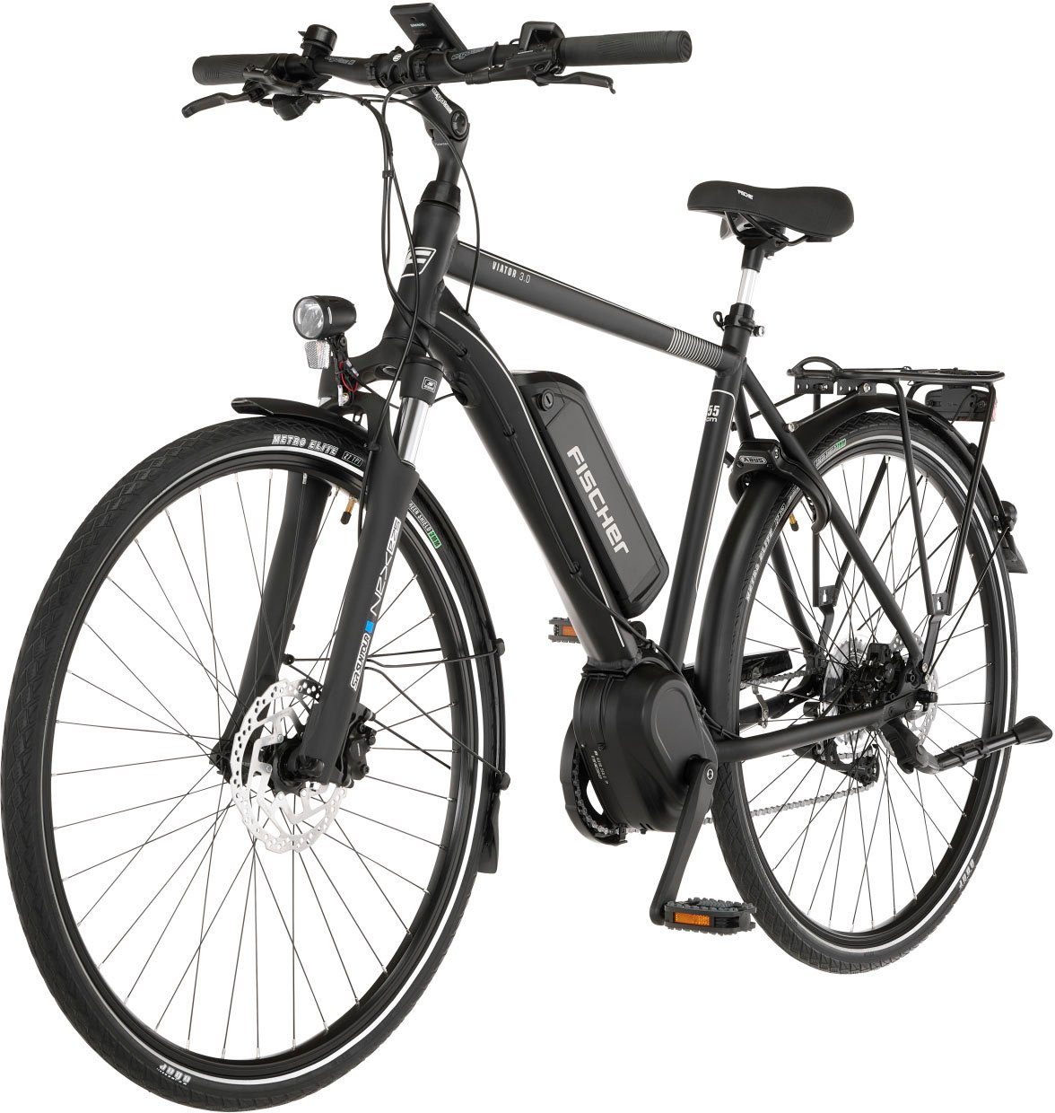 Fischer E-bike VIATOR 3.0 heren 55 Pedelec, elektrische fiets voor dames en heren