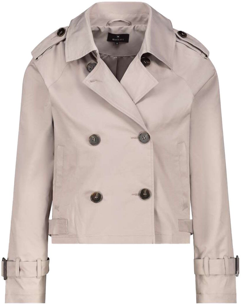 Monari Kort jack in trenchcoat-stijl