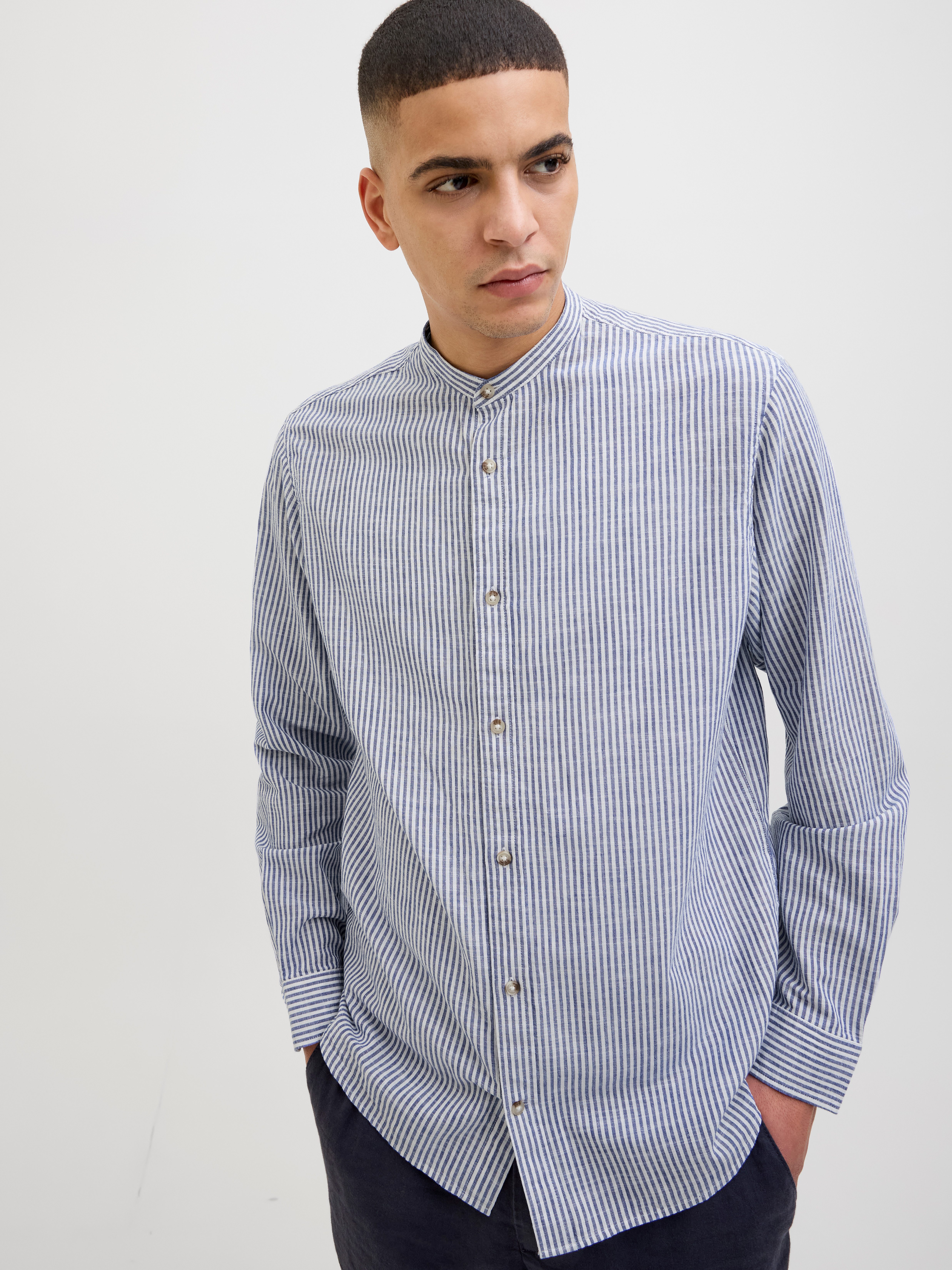 Jack & Jones Overhemd met lange mouwen JJESUMMER BAND SHIRT LS SN