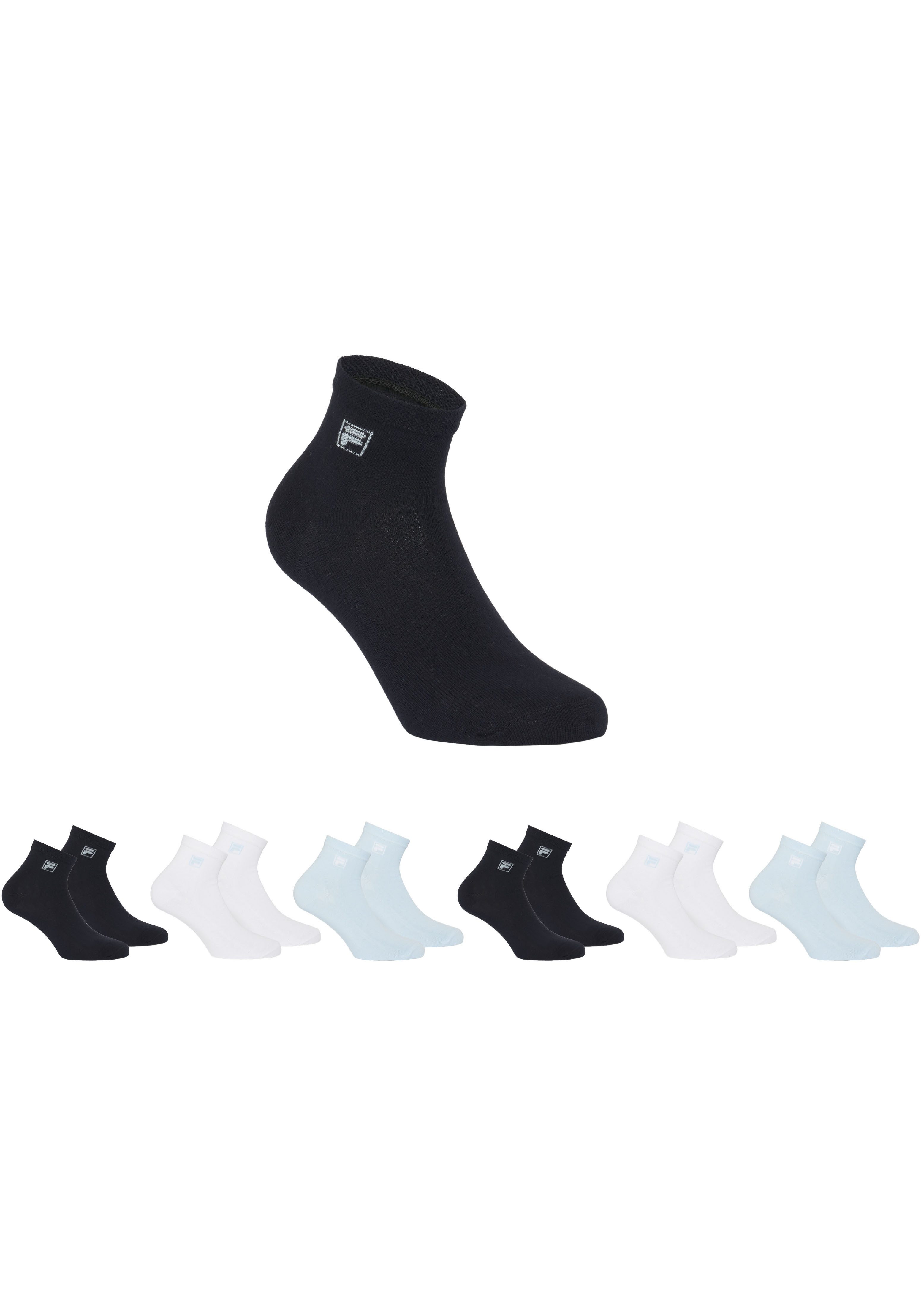 Fila Korte sokken met logo-opschrift (set, 6 paar)