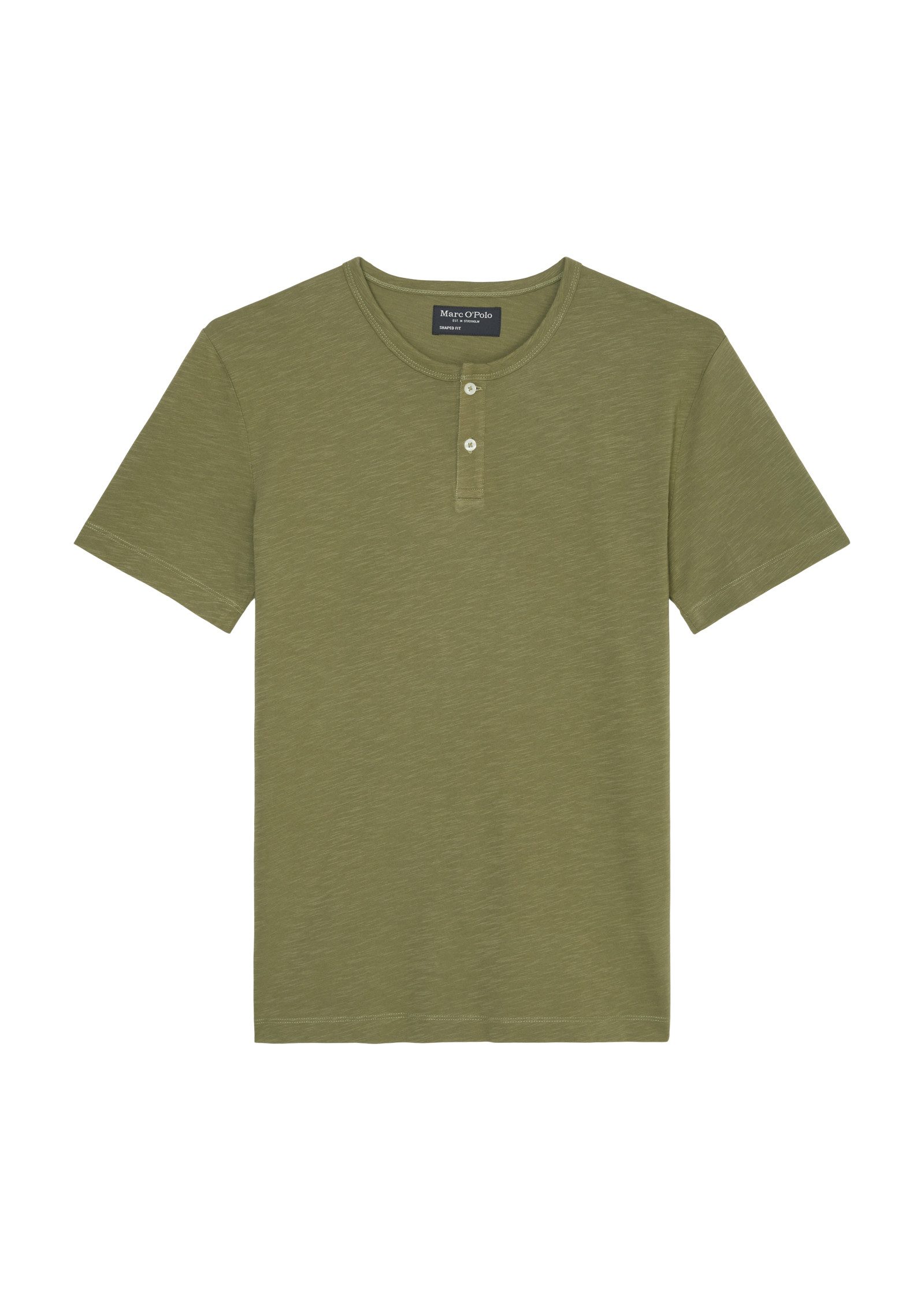 Marc O'Polo Henleyshirt met knoopsluiting voor