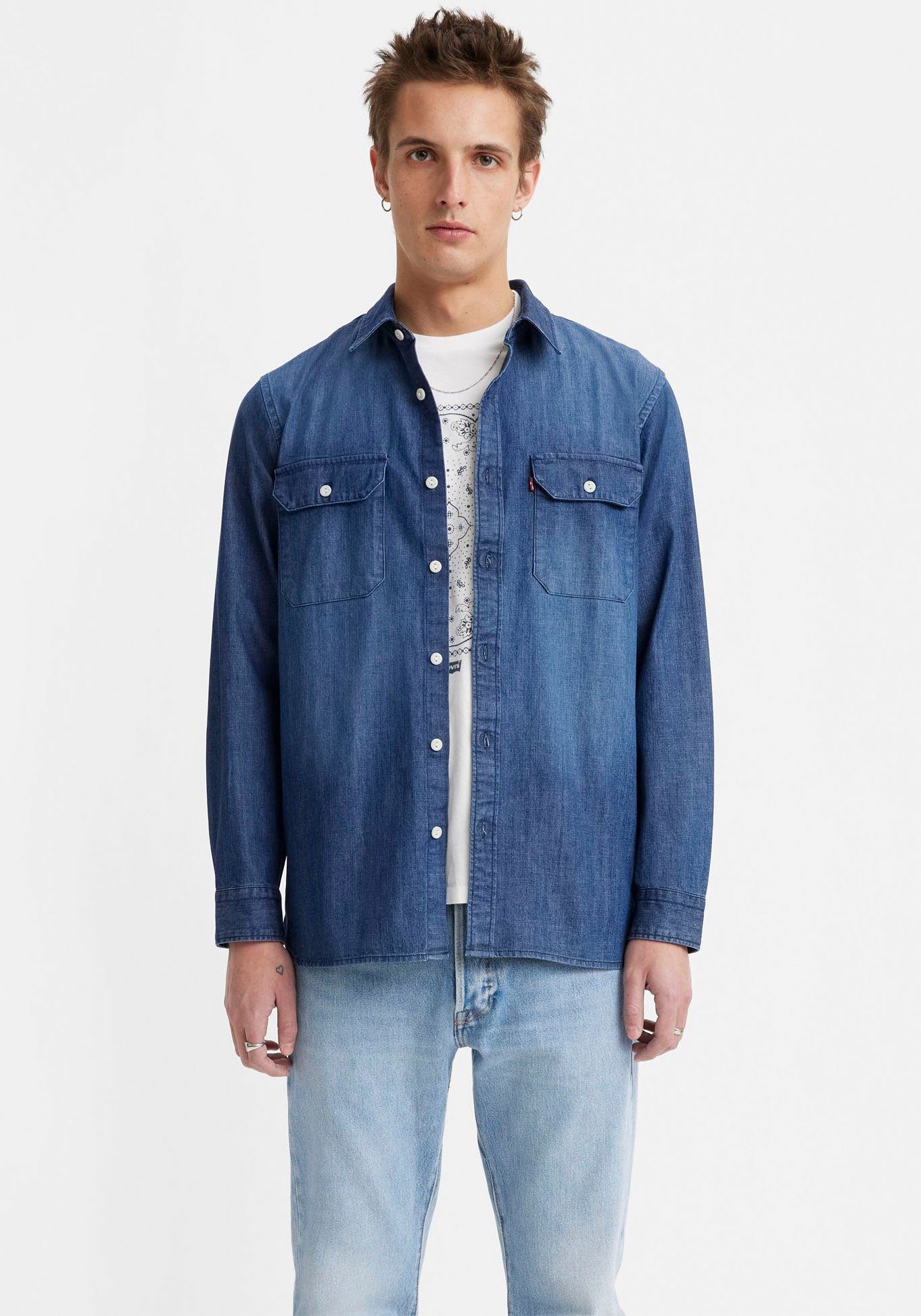 NU 20% KORTING: Levi's® Jeansoverhemd LE JACKSON WORKER met borstzakken