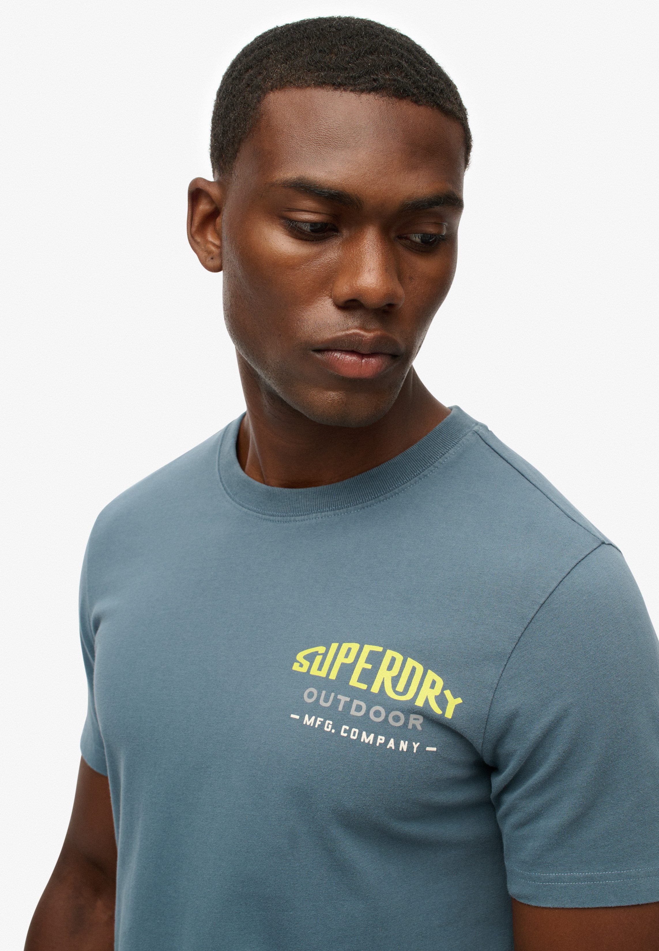 Superdry Shirt met ronde hals MOUNTAIN RELAXED TEE