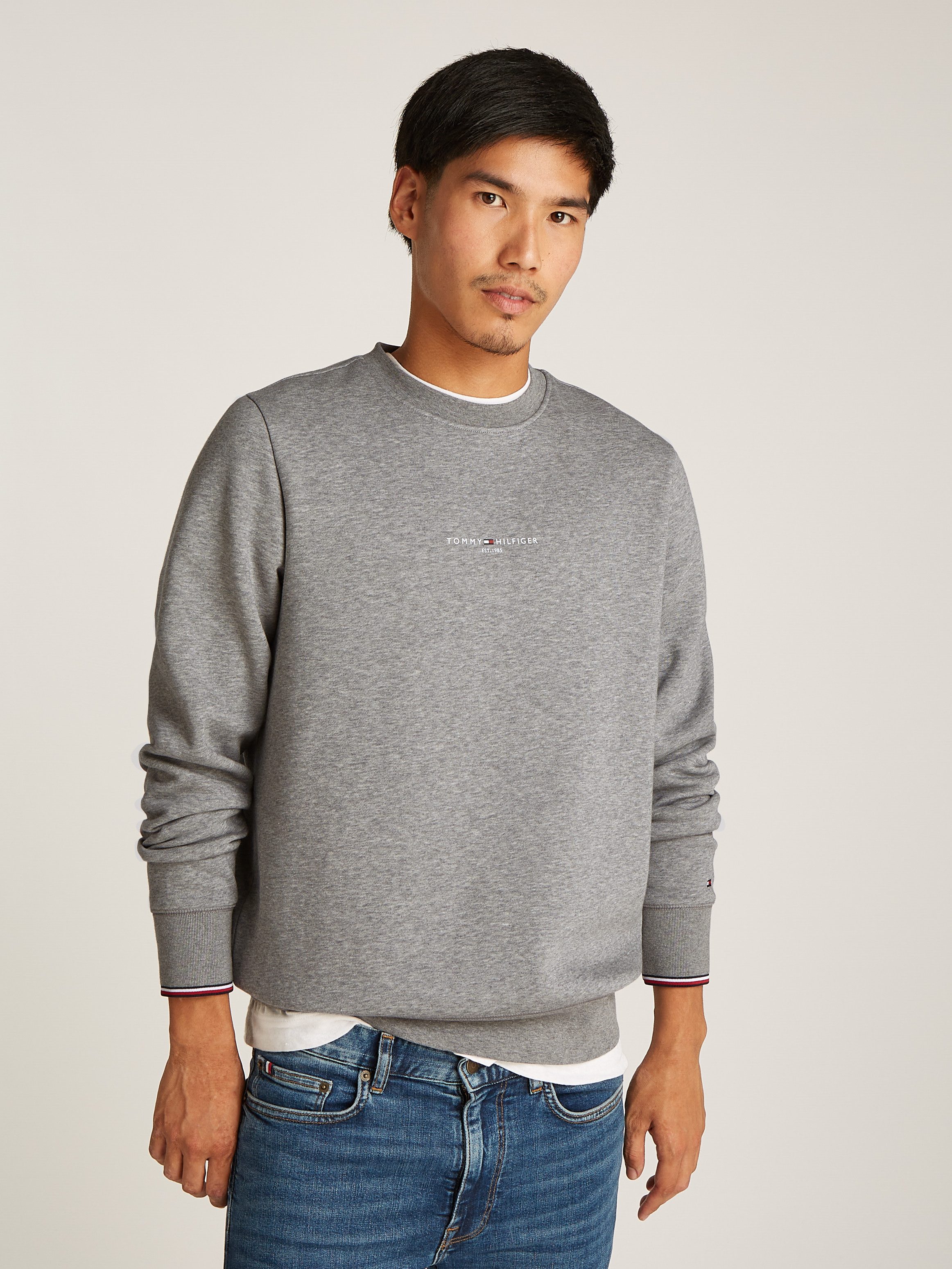 Tommy Hilfiger Sweatshirt TOMMY LOGO TIPPED CREWNECK