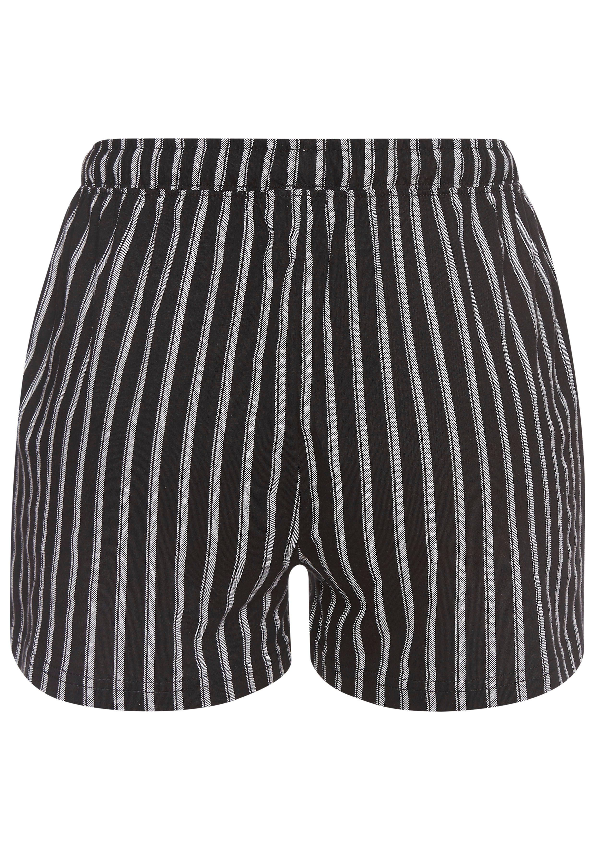 Vivance Dreams Pyjamashort Met strepen en ruiten (set, 2-delig)