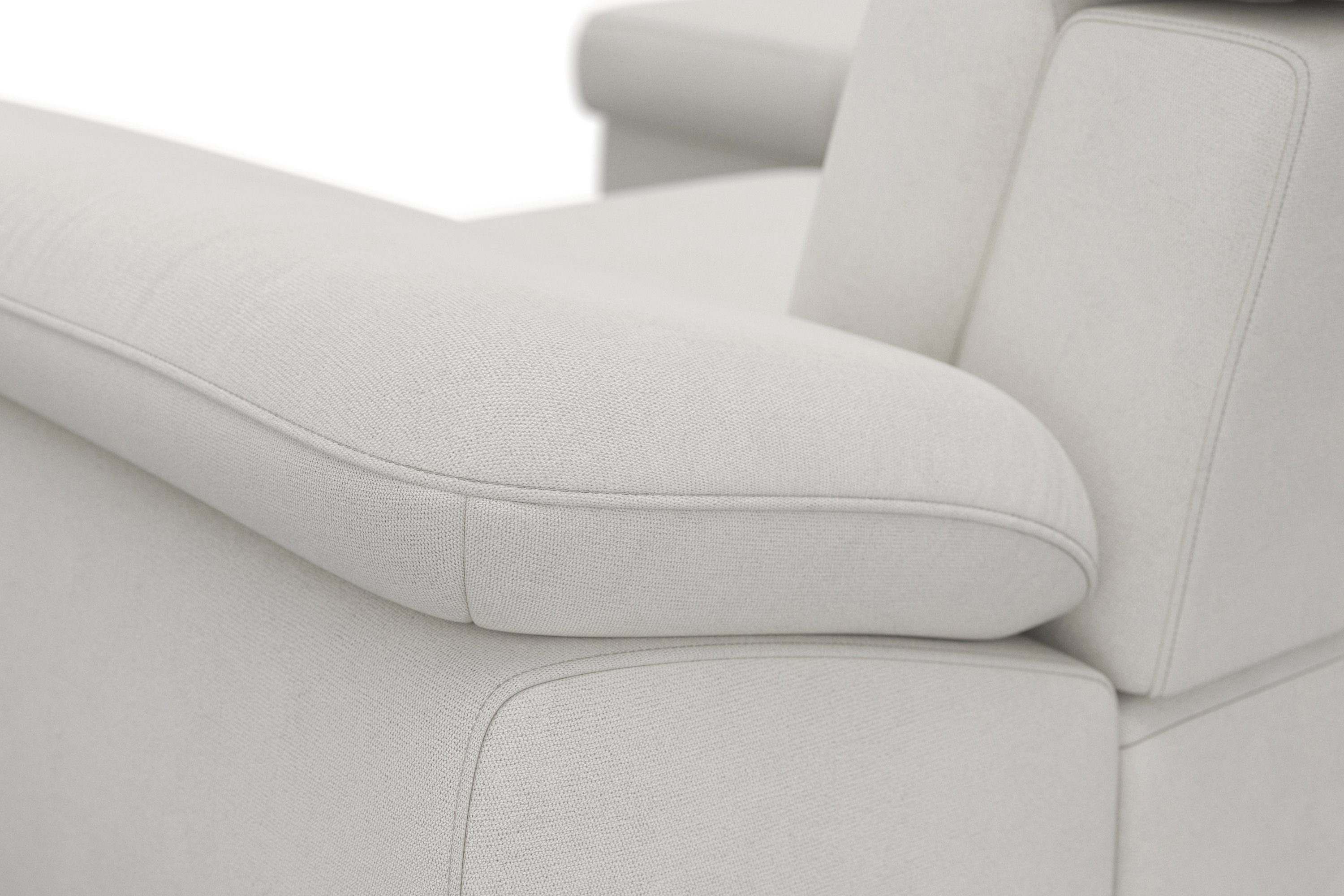 sit&more Hoekbank Cabrio L-vorm, met zitdiepteverstelling, arm- en hoofdsteunverstelling