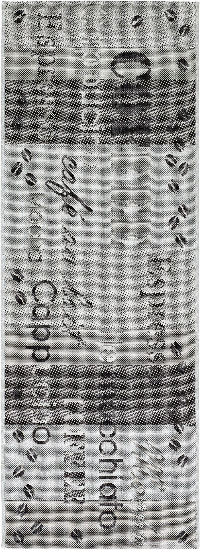 Andiamo Keukenloper ARIZONA 1 Platweefsel, motief koffie, met een opschrift, geschikt voor binnen en buiten