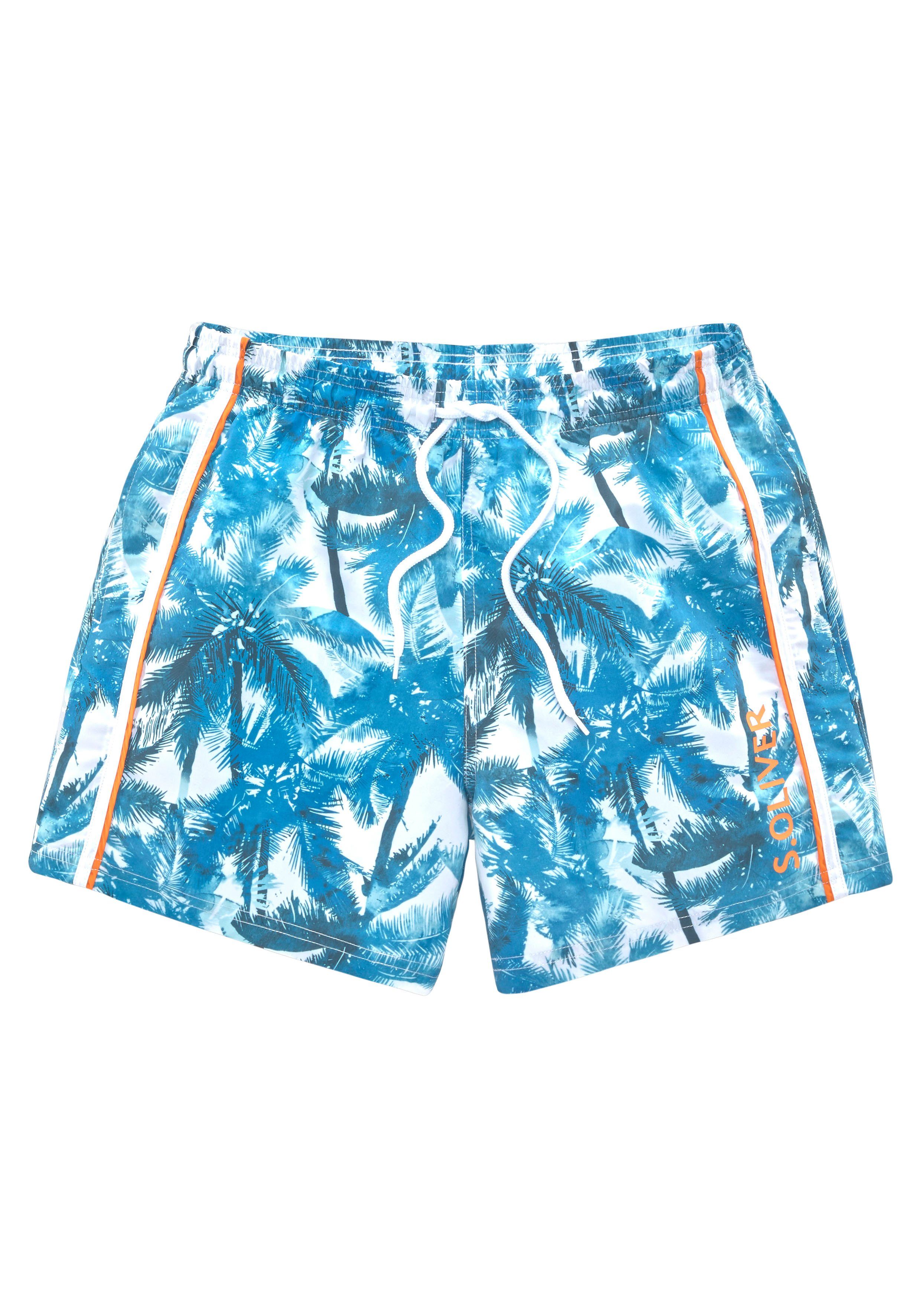 s.Oliver RED LABEL Beachwear Zwemshort Binnen slip, met kleine binnenzak, achterzak met klittenbandsluiting