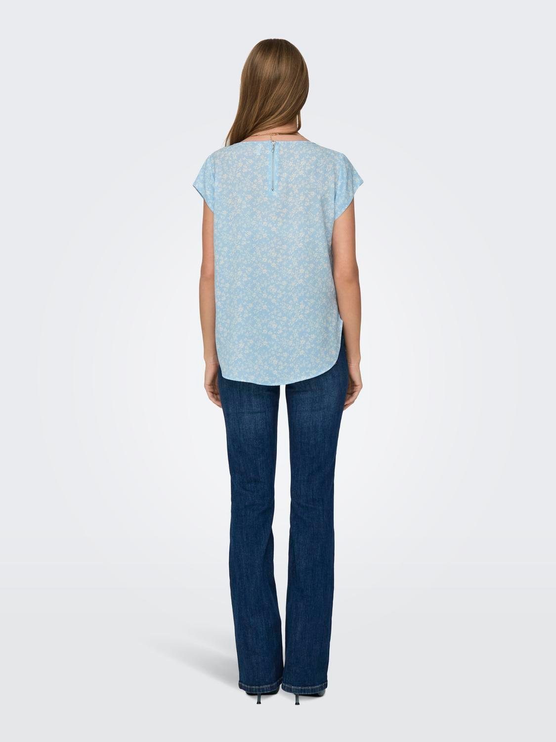 Only Shirtblouse ONLVIC S/S AOP TOP NOOS PTM