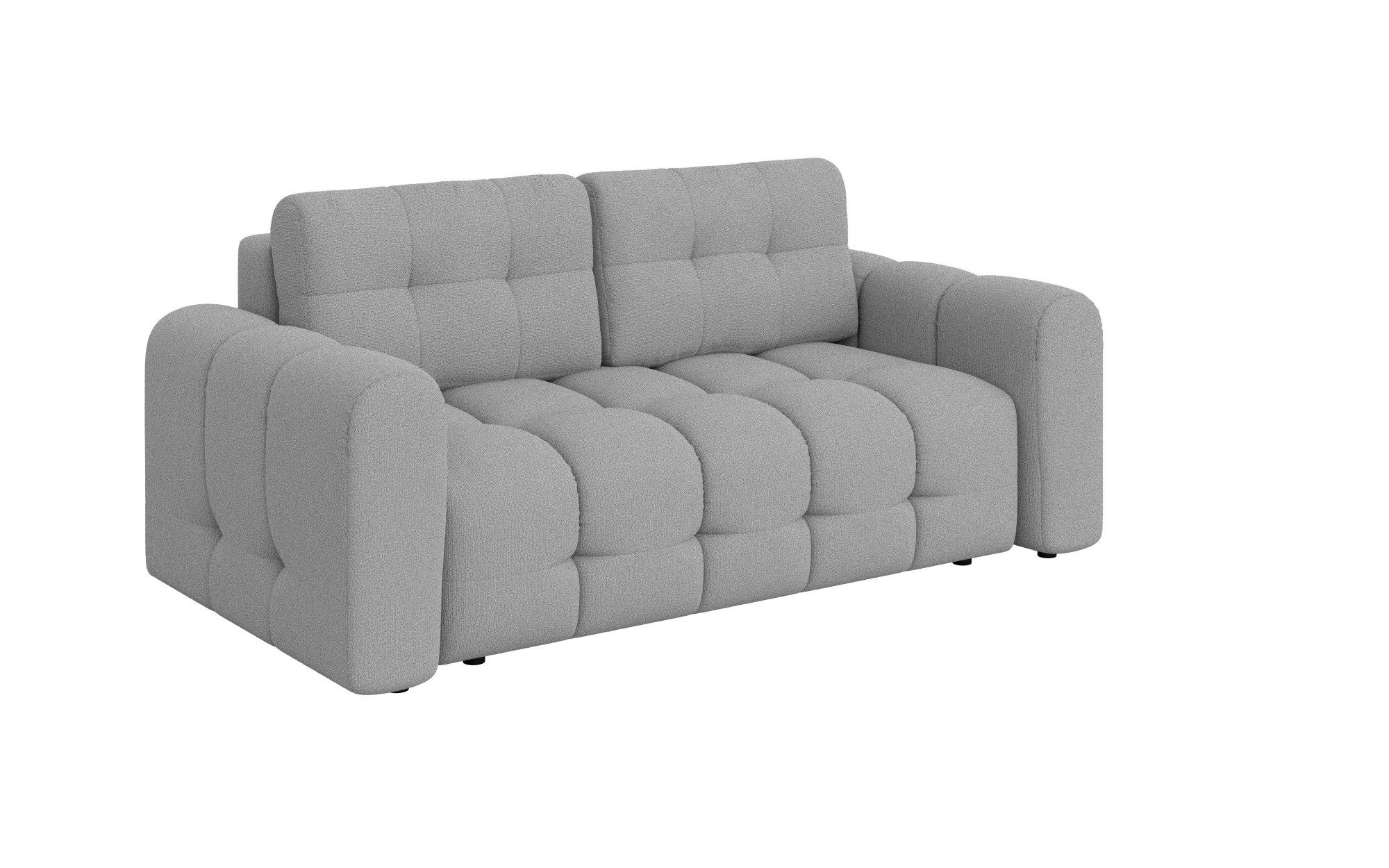 INOSIGN 2-zitsbank Manilla, trendy stiksels, 2 rugkussens, B/D/H 195/107/91 cm met golfondersteuning, in verschillende materialen en kleuren