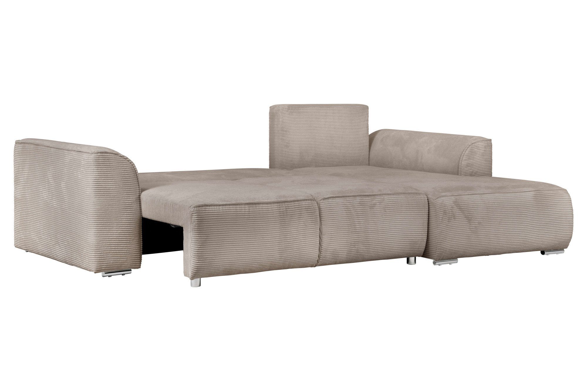 INOSIGN Hoekbank BEATRICE optionele slaapbank met bedlade, B/D/H: 265/170/86 cm