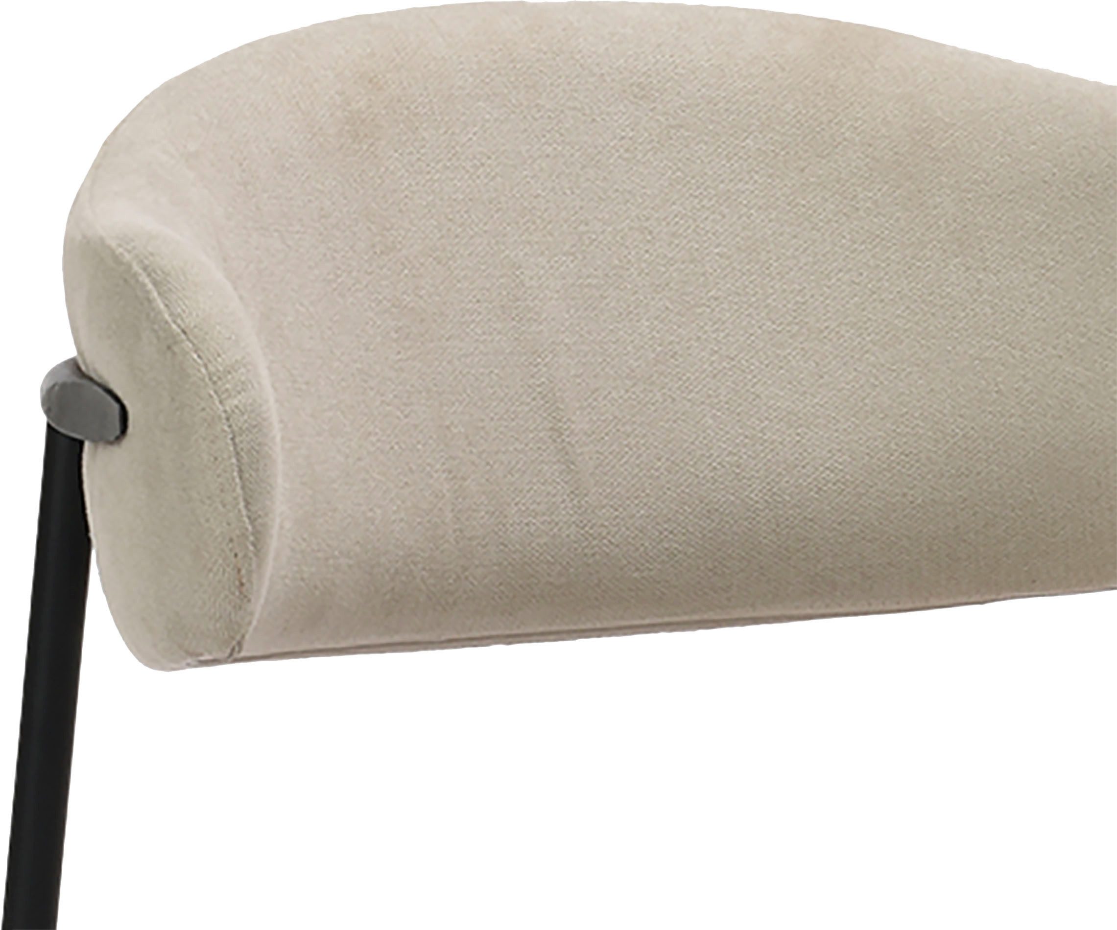 byLIVING Eetkamerstoel Jersey (2-stuks set) Frame van metaal zwart, keukenstoel, geweven stofbekleding, diverse kleuren (set)