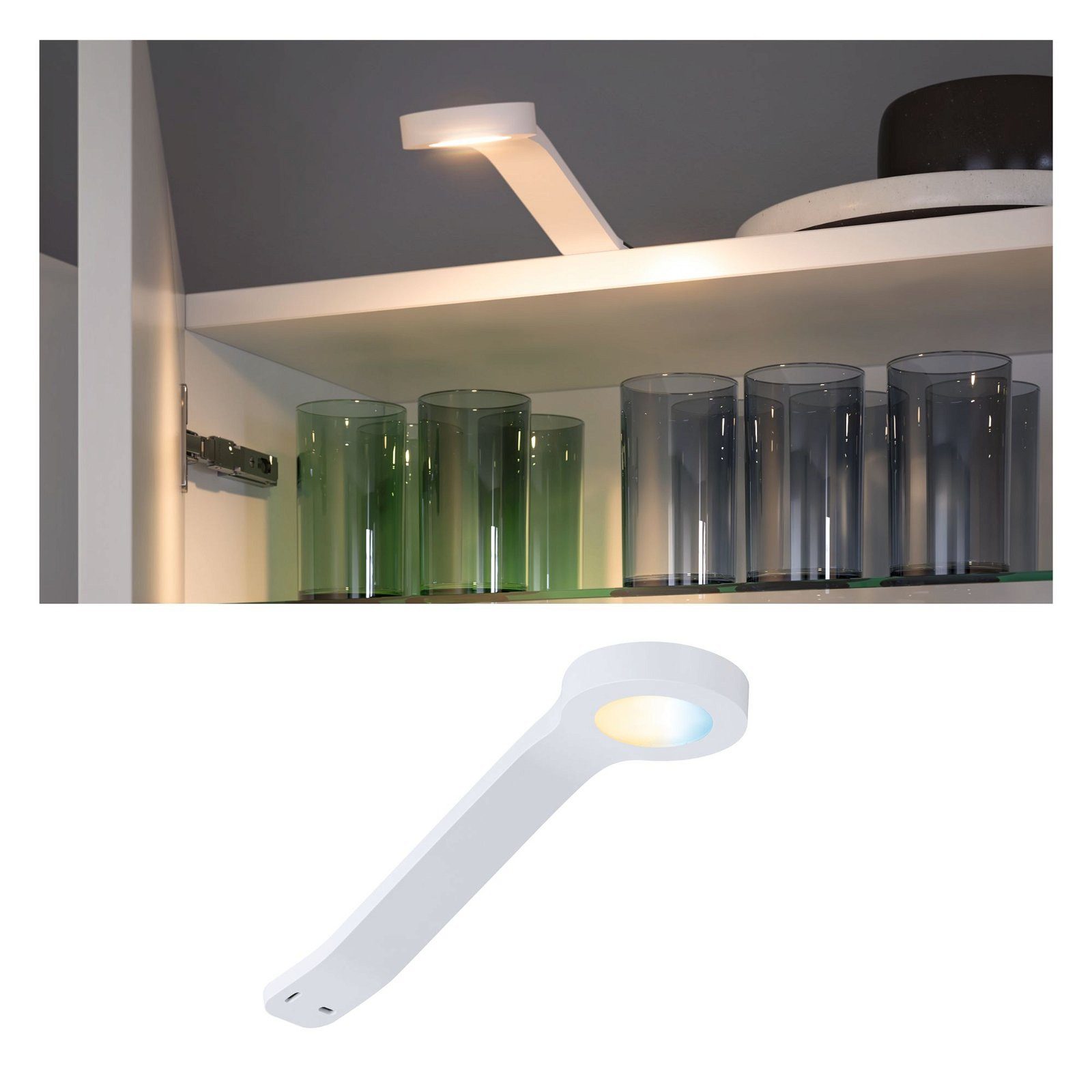 Paulmann Verlichting voor onderkast Clever Connect Spot Mike 2W 2700-6500K 12V wit mat/kunststof (1 stuk)