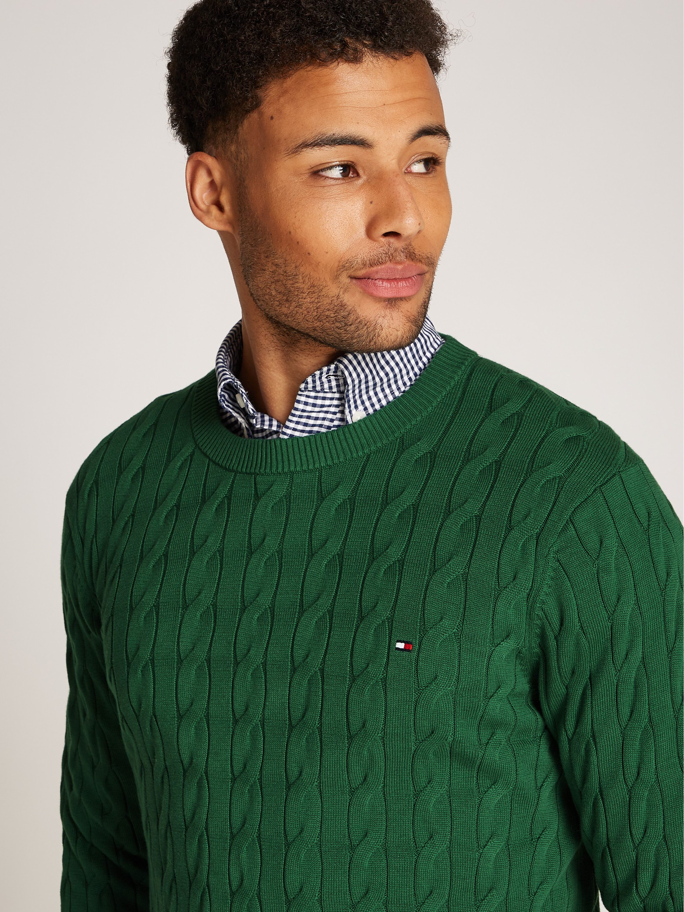 Tommy Hilfiger Gebreide trui CLASSIC CABLE CREW NECK