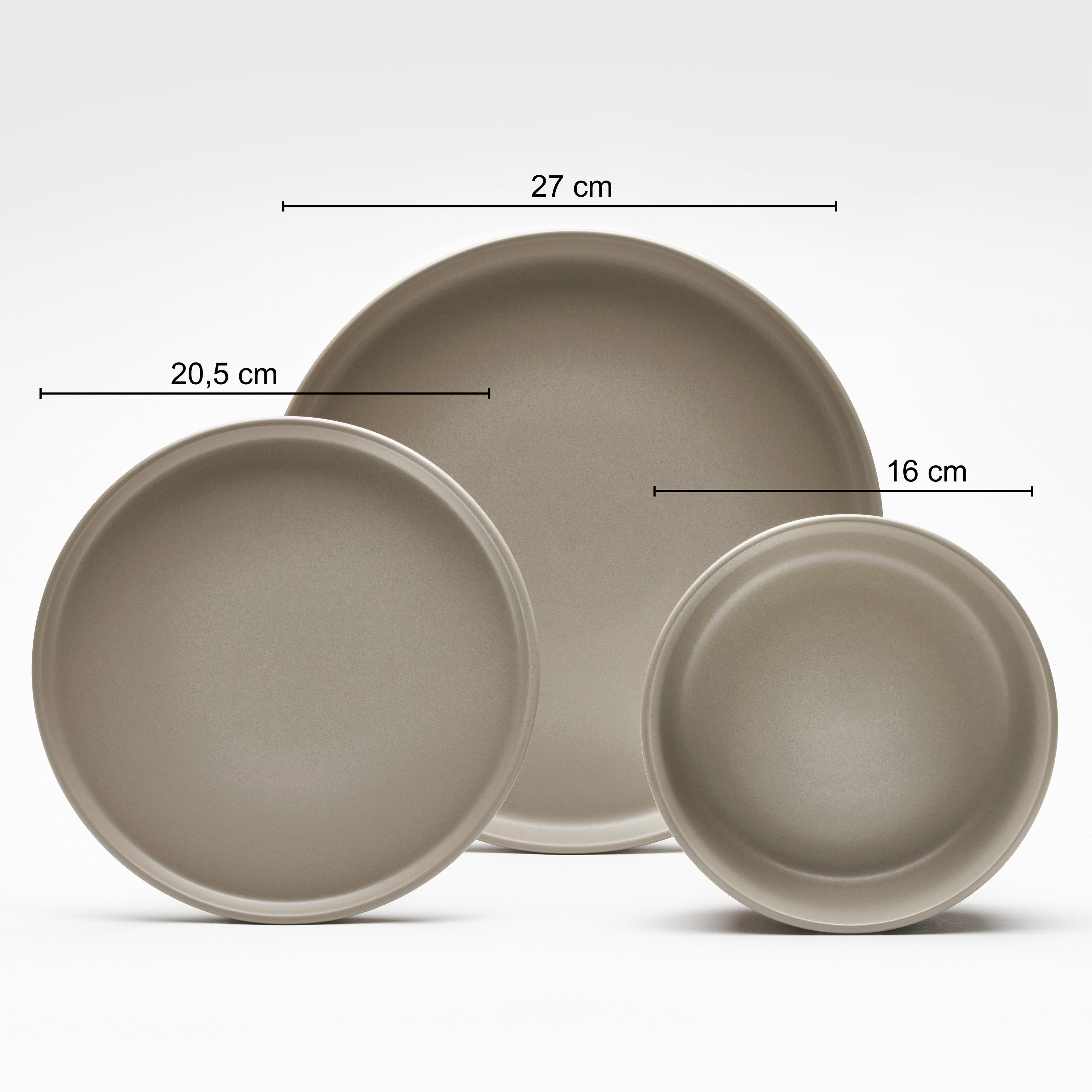 LeGer Home by Lena Gercke Eetservies Servies, servies Belli rond model, scandi stijl, 12 delen, voor 4 personen (set, 12-delig)