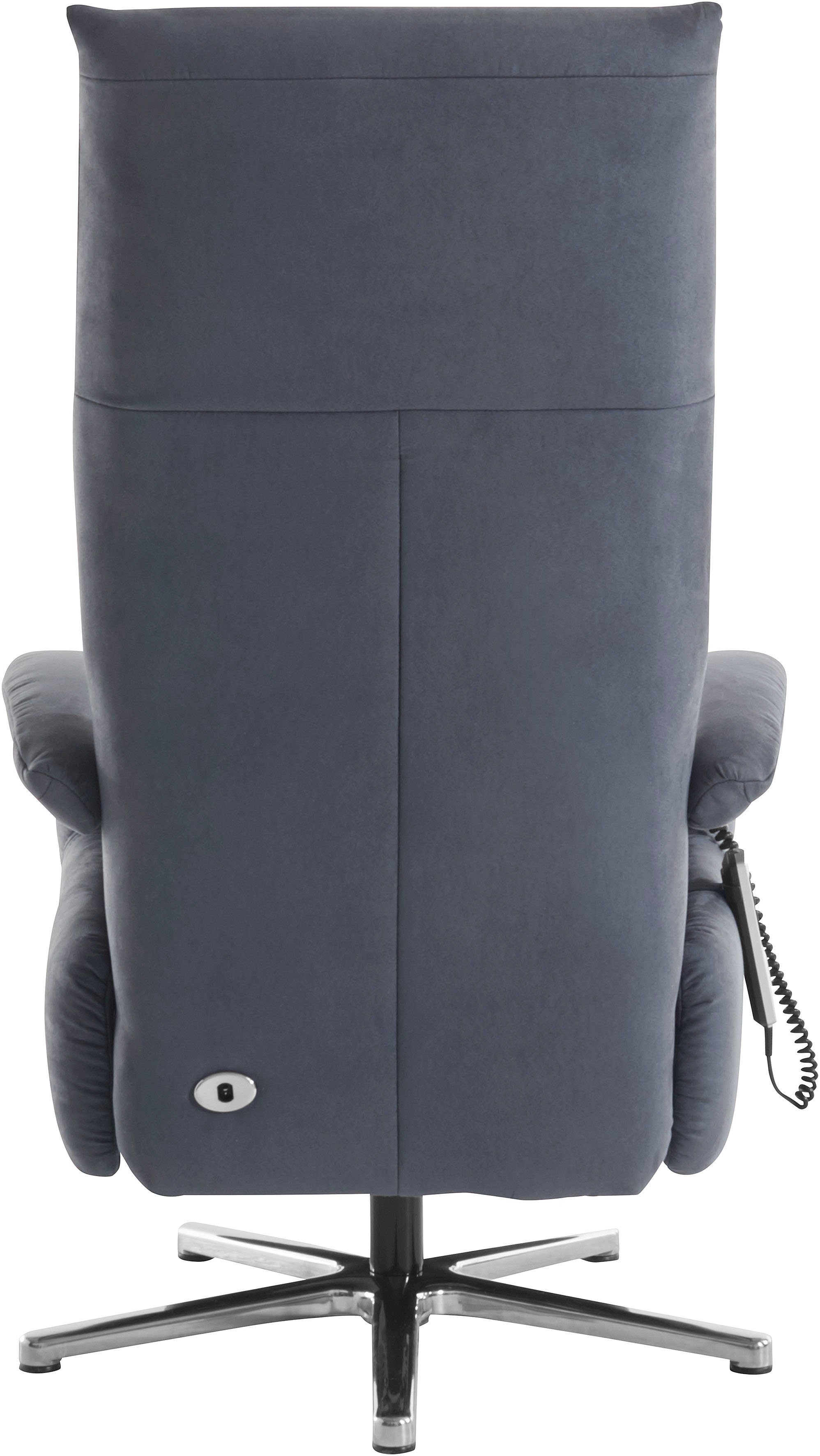 sit&more Relaxfauteuil Tycoon met verstelbare hoofdsteun en 360° draaifunctie keuze tussen handmatige of elektrische functie, ook met accu (draadloos)