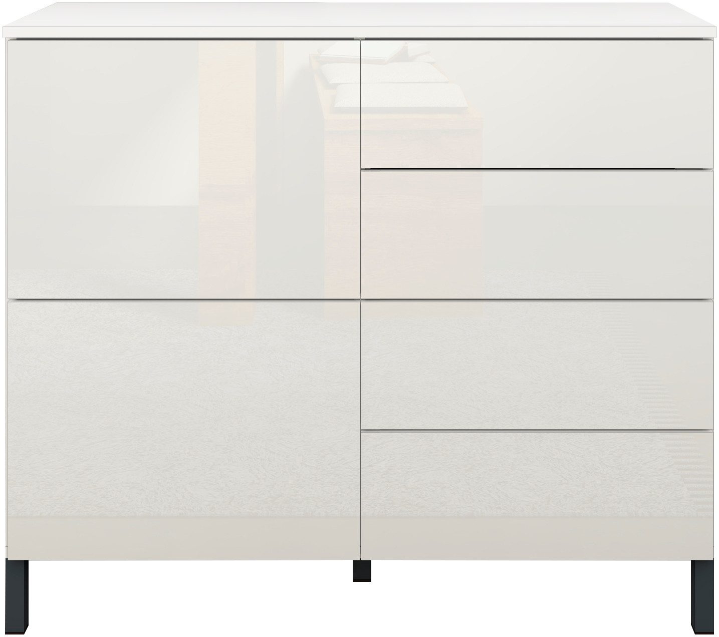 borchardt Möbel Kast Drukknop (Push-To-Open), in hoogte verstelbare planken