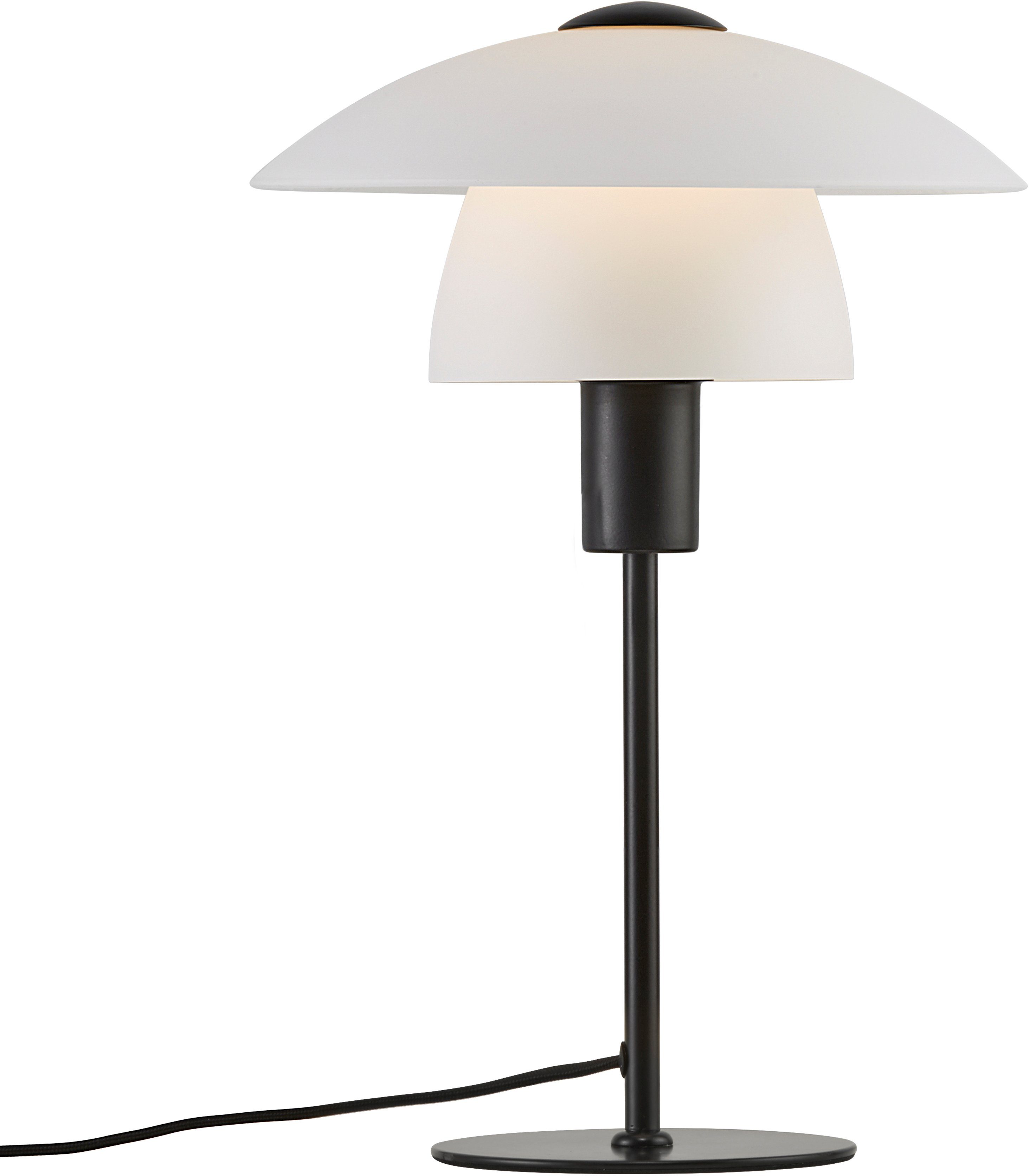 Nordlux Tafellamp Verona Handgeblazen opaalglas tafellampen zwart