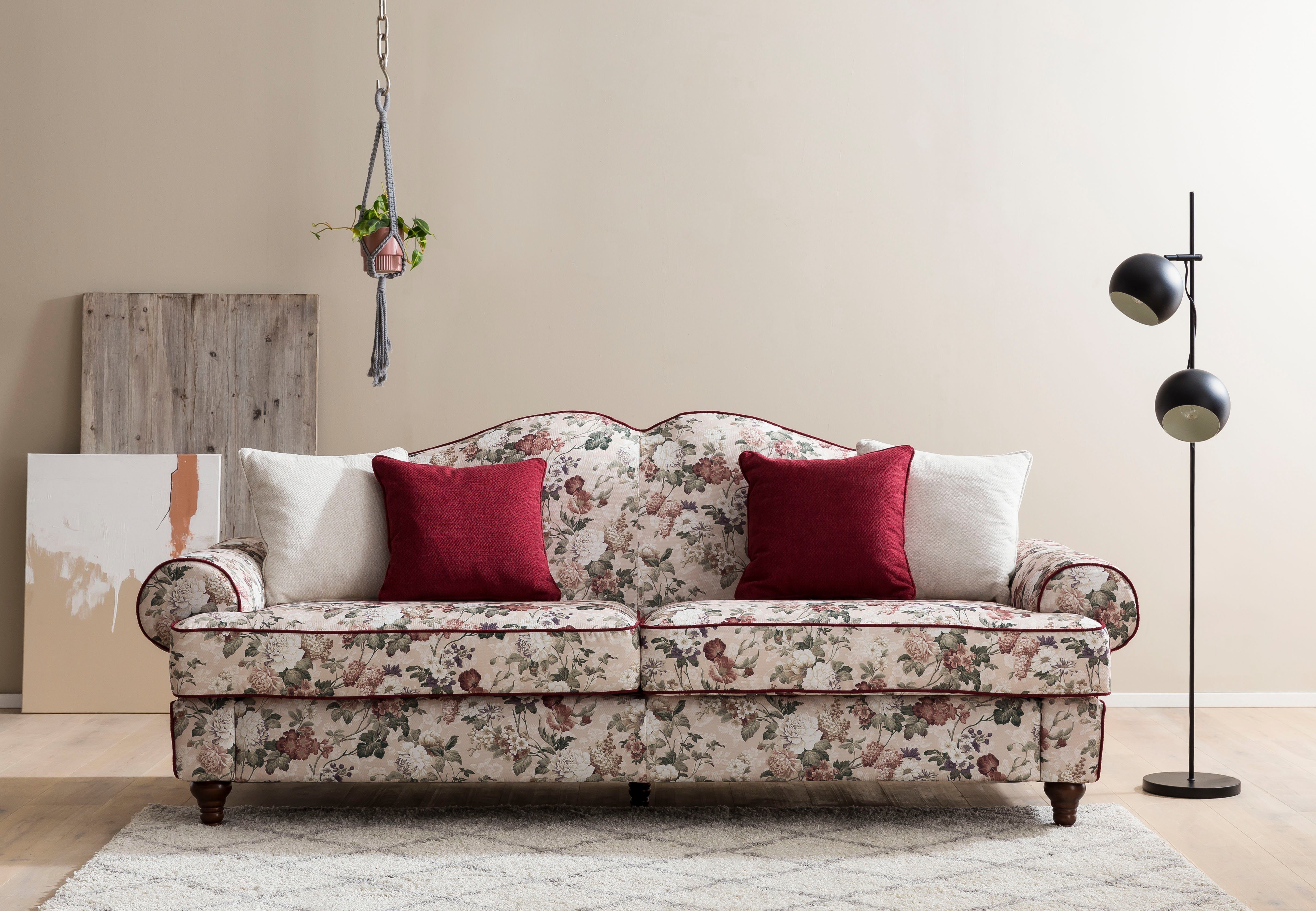 home affaire 3,5-zitsbank lucienne wit