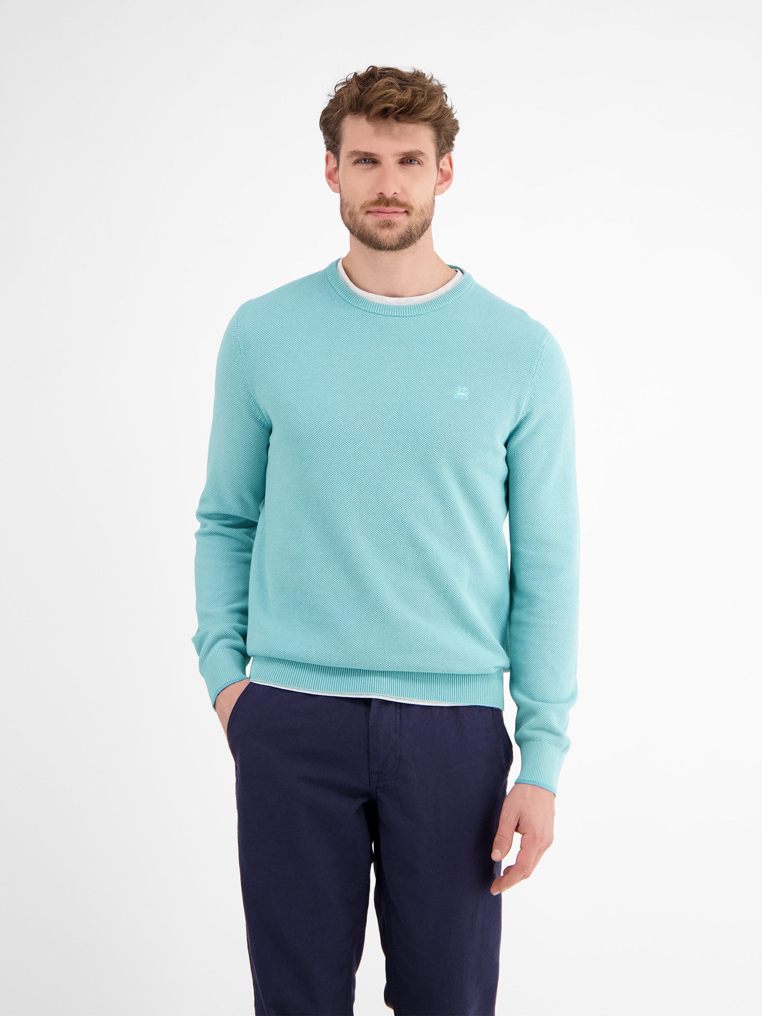 Lerros Gebreide trui LERROS lichte gebreide pullover, ribbelig
