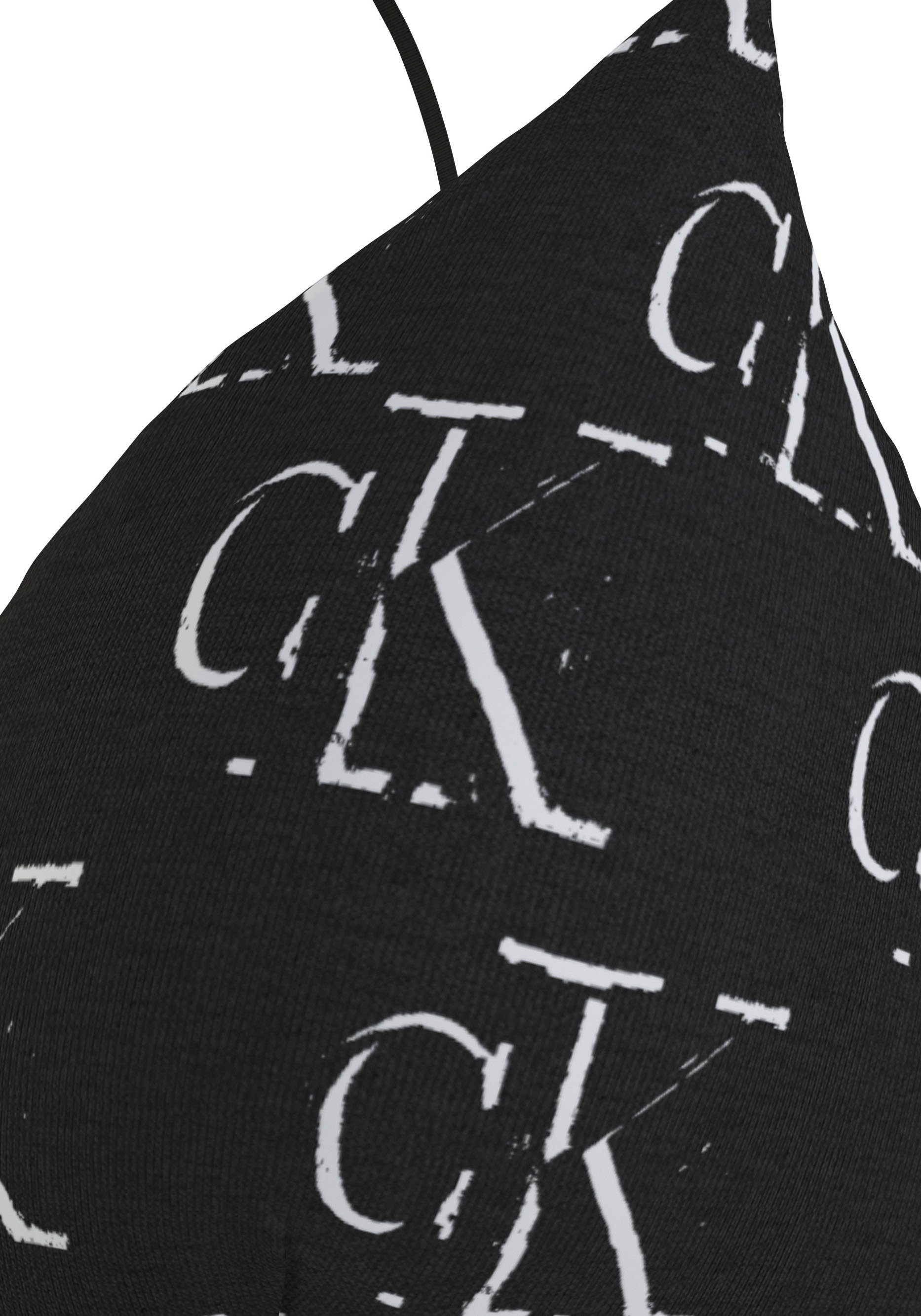 Calvin Klein Bralette-bh UNLINED TRIANGLE met klassieke tailleband met ck logo