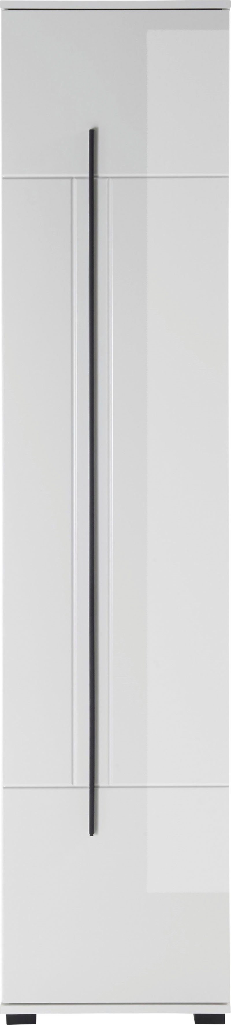 INOSIGN Hoge kast Cantara, Badschrank in Hochglanz Weiß, Hochschrank im modernen Design