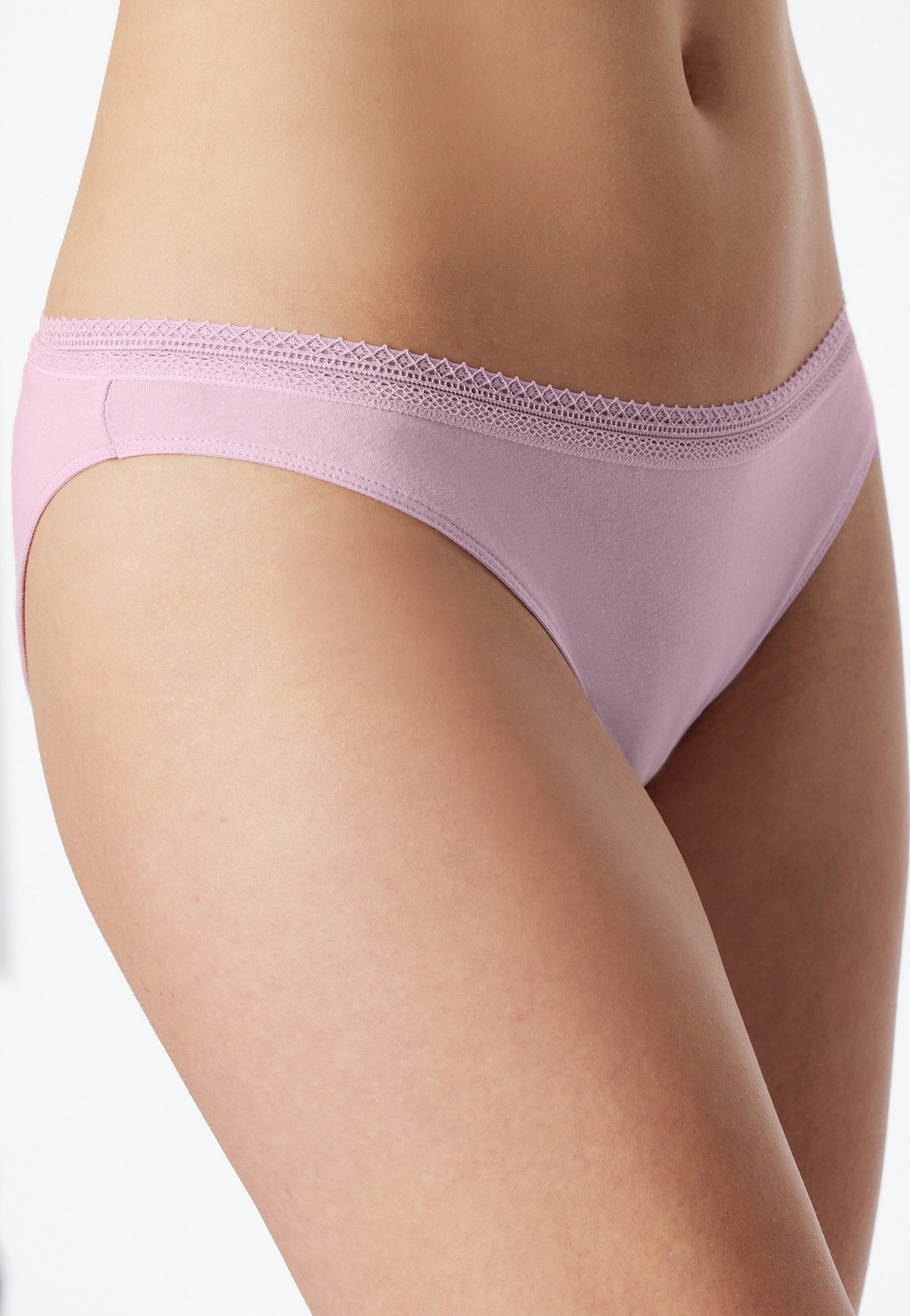 Schiesser Rio-slip Cotton Lace met feminin kantband aan de taille (2 stuks, Set van 2)