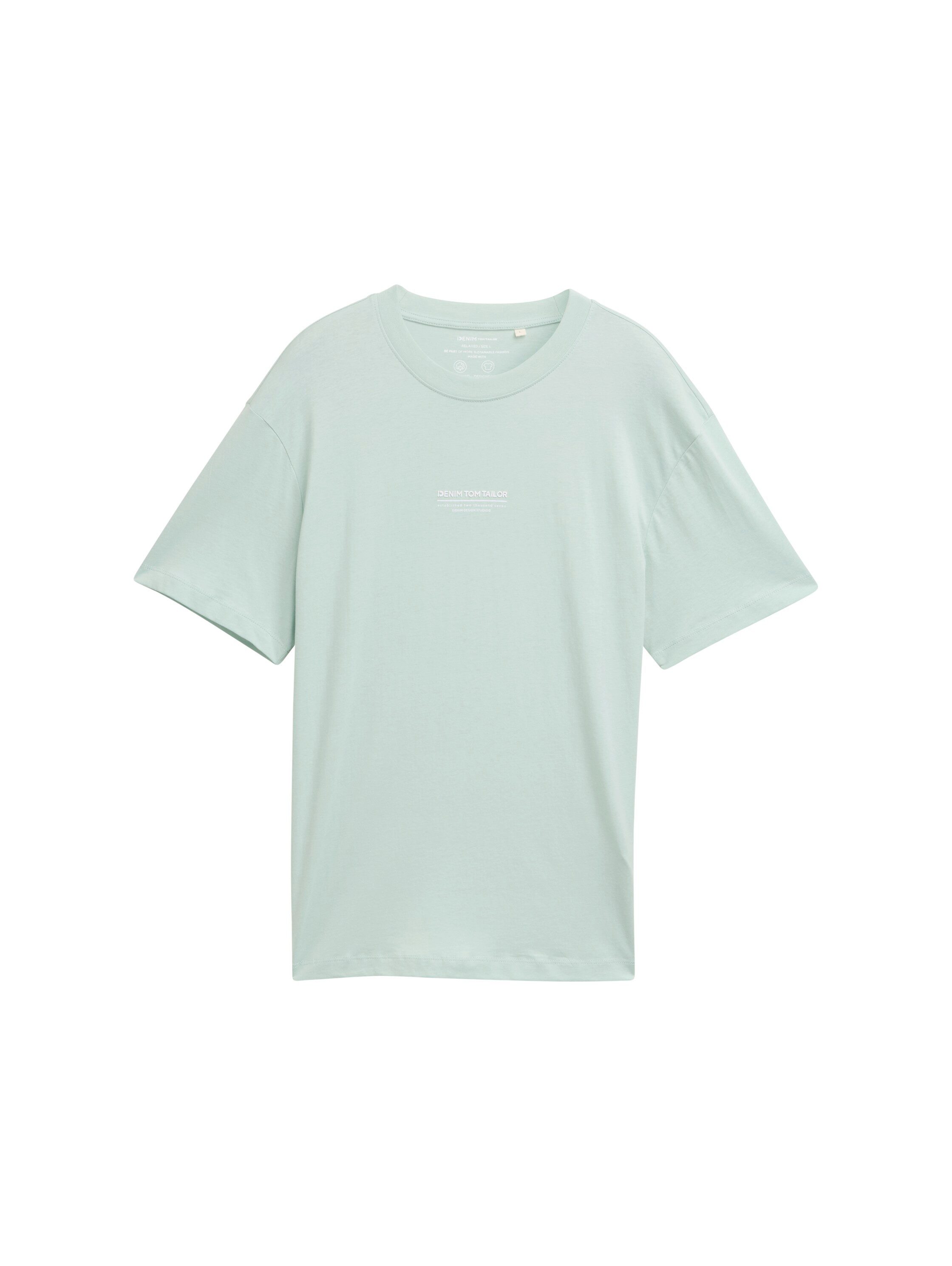 Tom Tailor Denim T-shirt met merkfrontprint