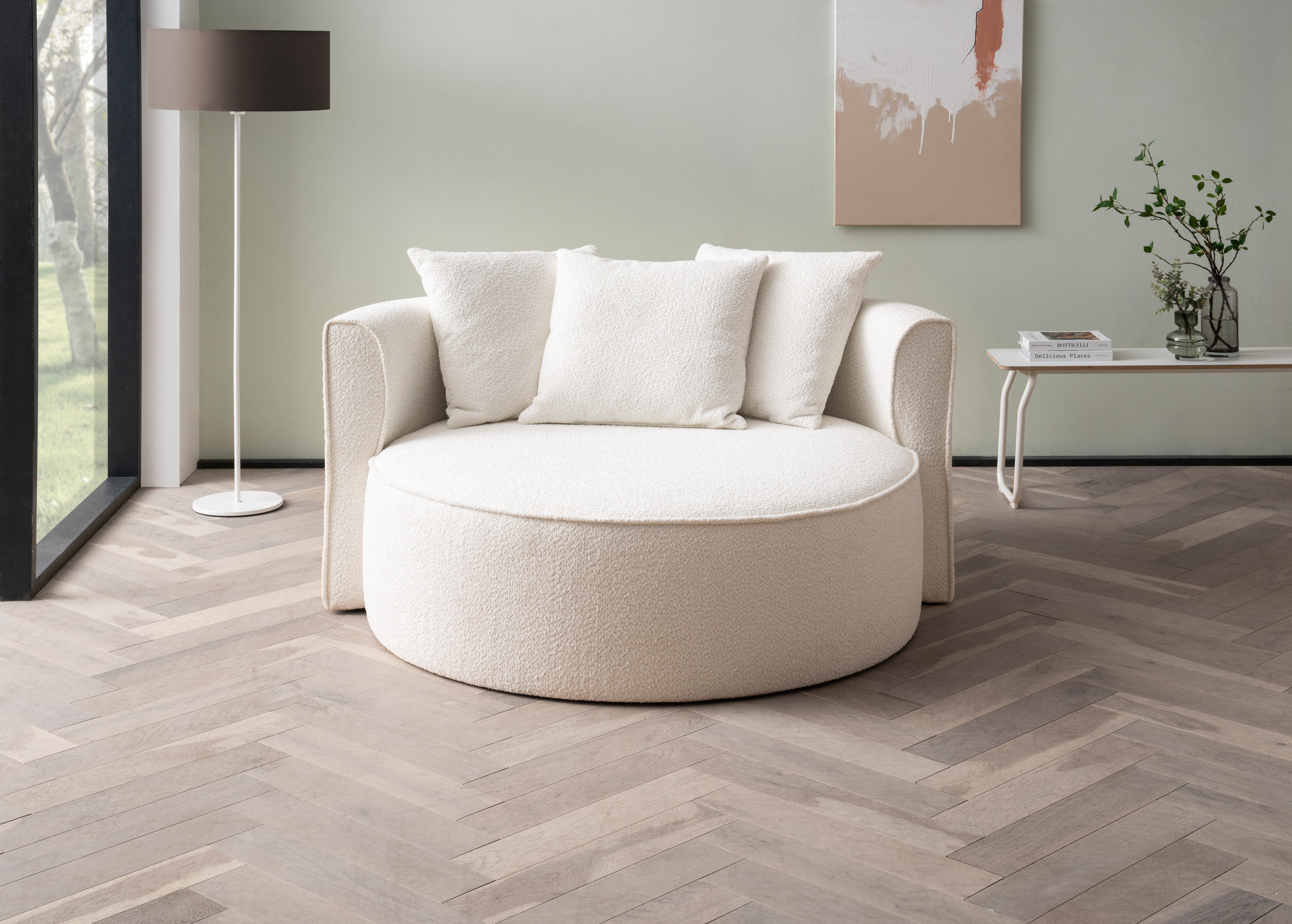 LeGer Home by Lena Gercke XXL-fauteuil Isalie, stoel in moderne kleuren, leesstoel, loveseat, grote stoel