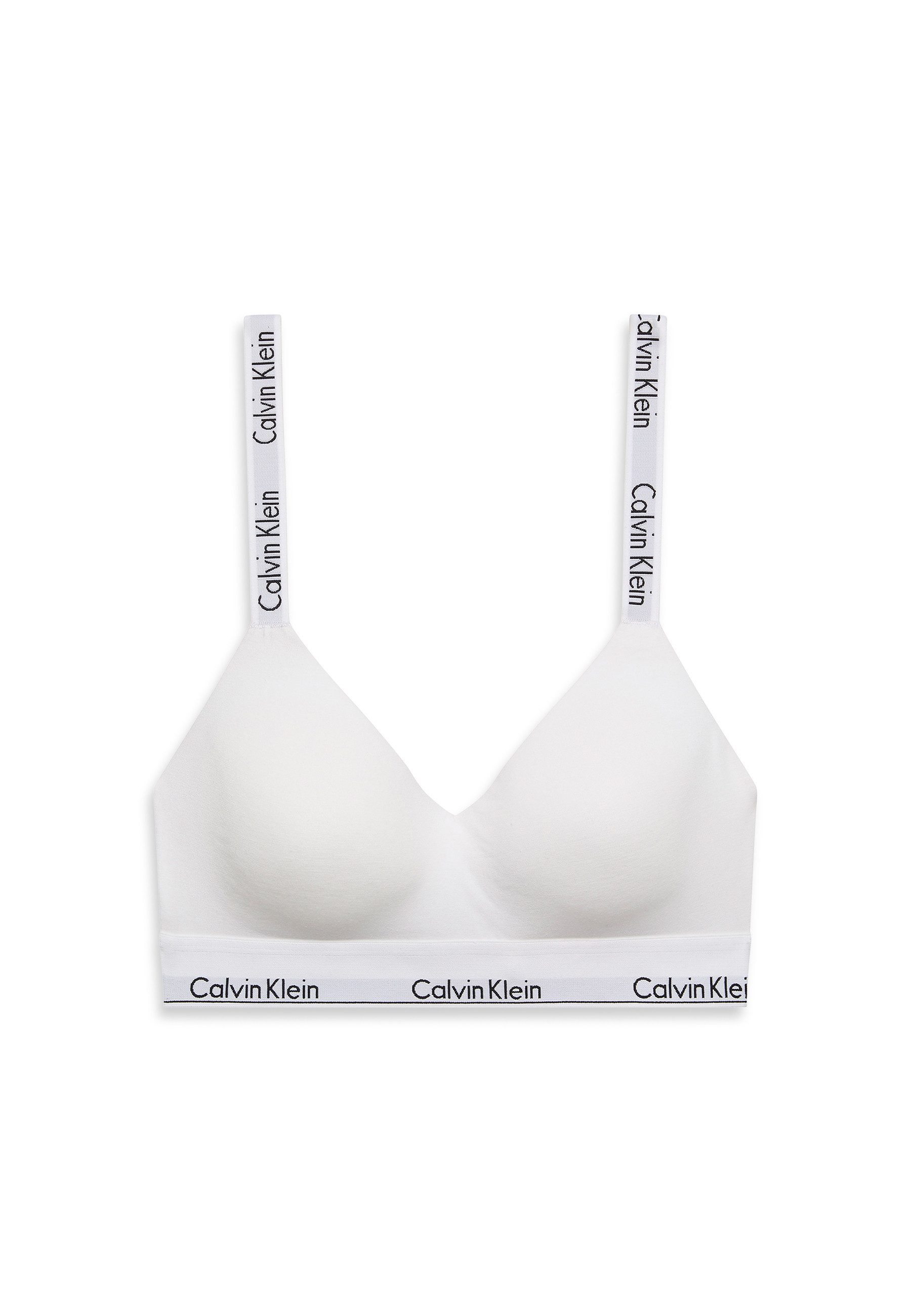 Calvin Klein Bralette LGHTLY LINED BRALETTE met een logo-opschrift