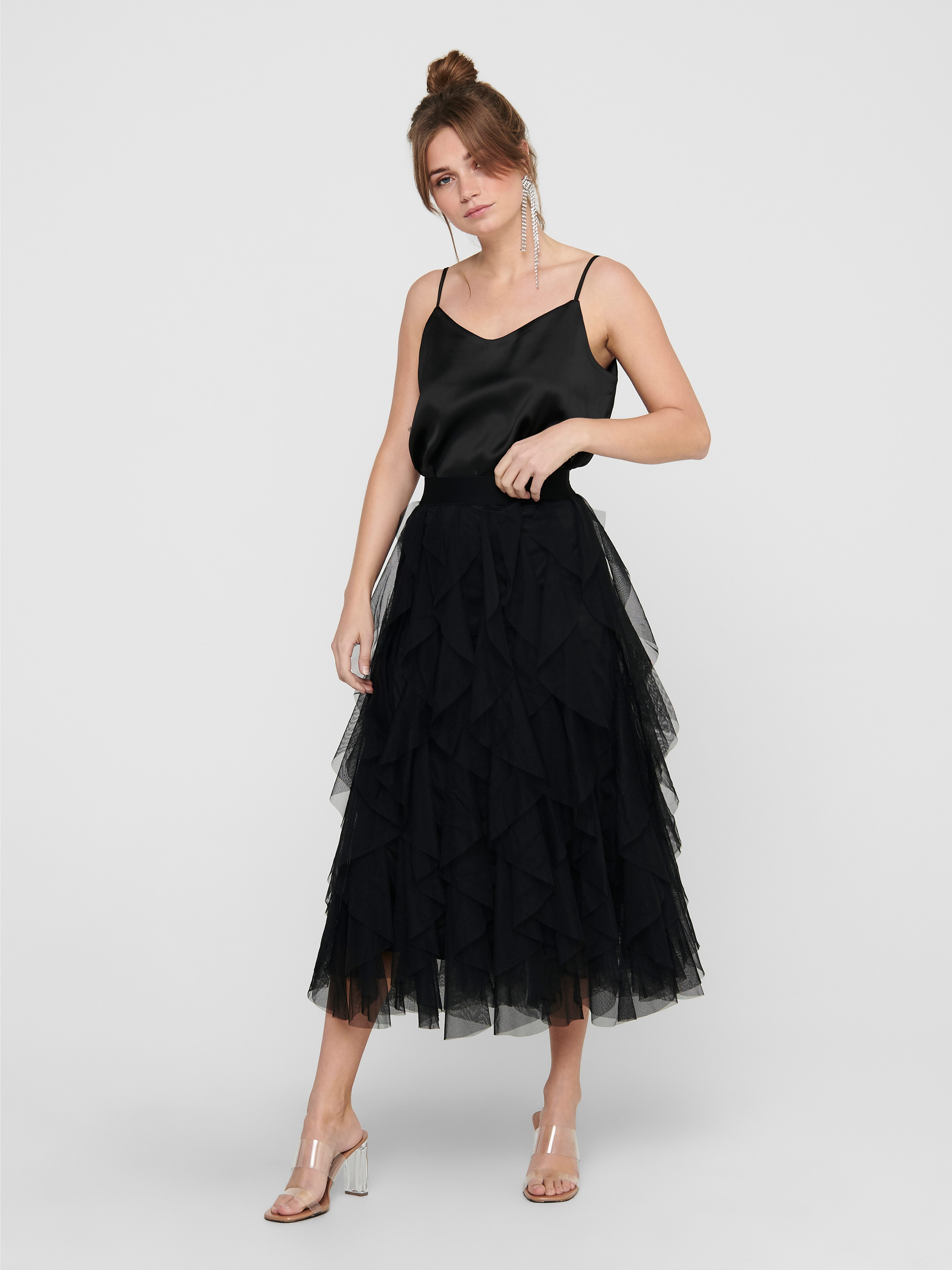Only Rok met ruches ONLSKY SKIRT JRS