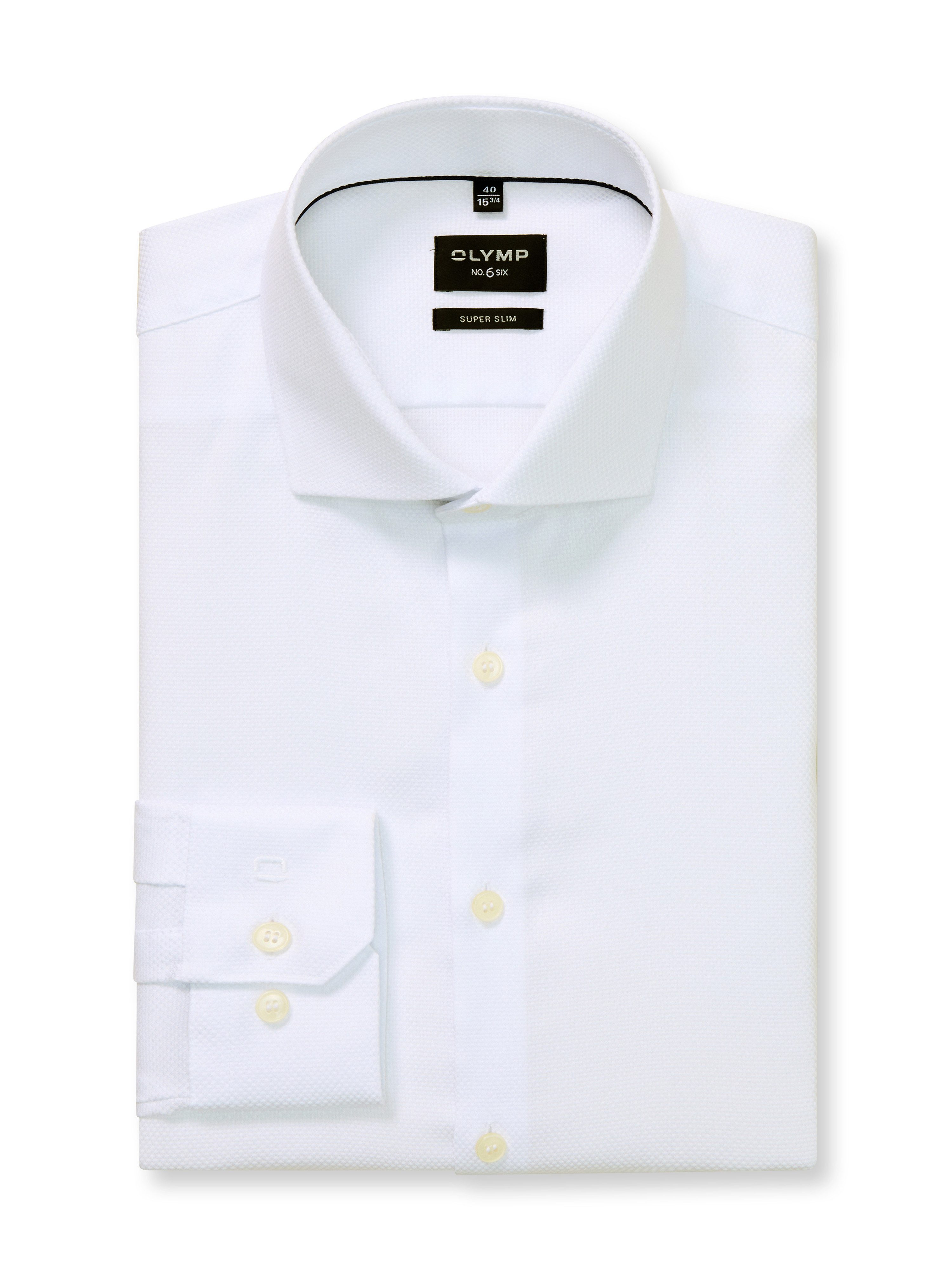 OLYMP Overhemd met lange mouwen No 6 six Royal Kentkraag, business overhemd, super slim fit