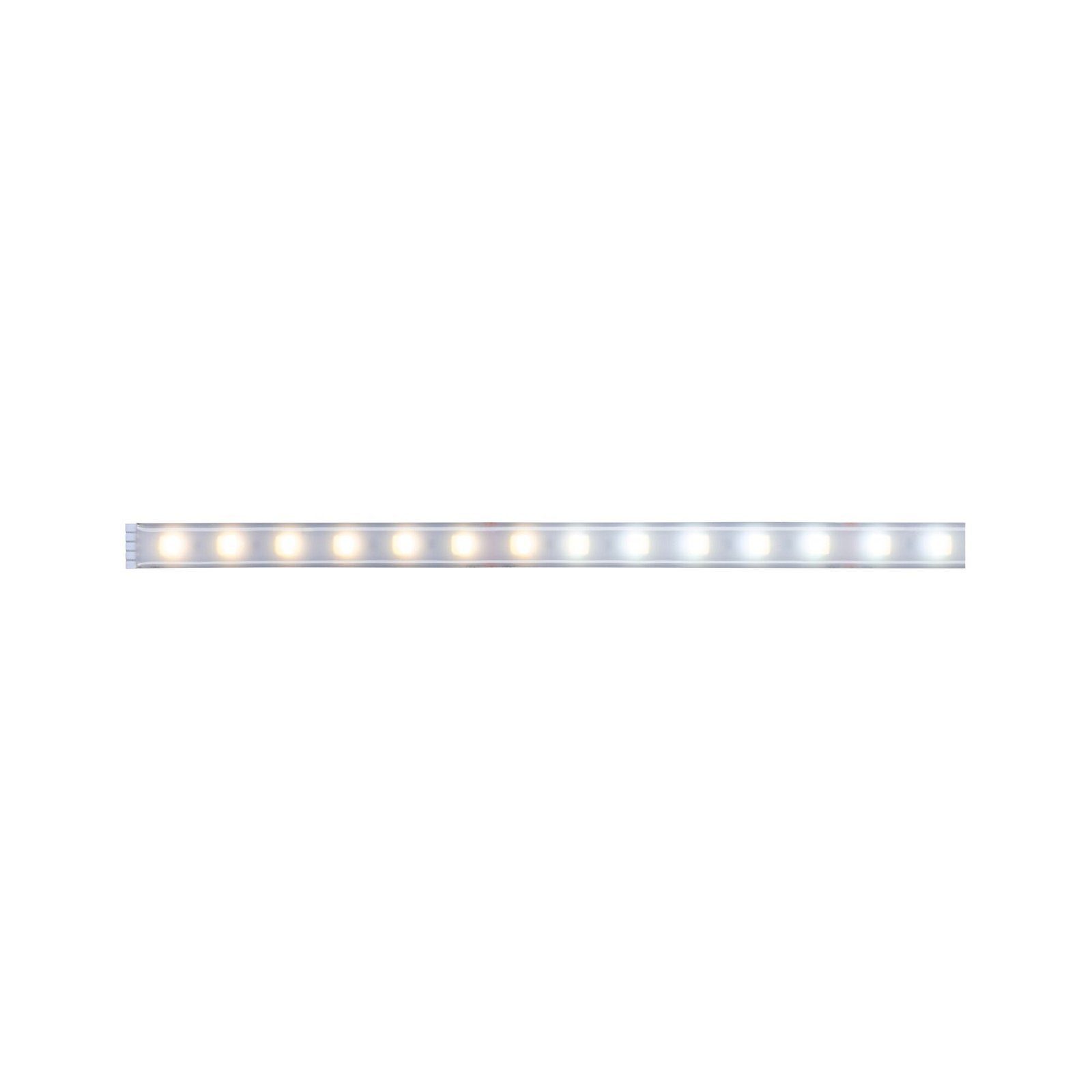 Paulmann Led-strepen MaxLED 500 Strip 1m IP44 Cover 2700K-6500K 7W 24V zilverkleur Kunststof (1 stuk)