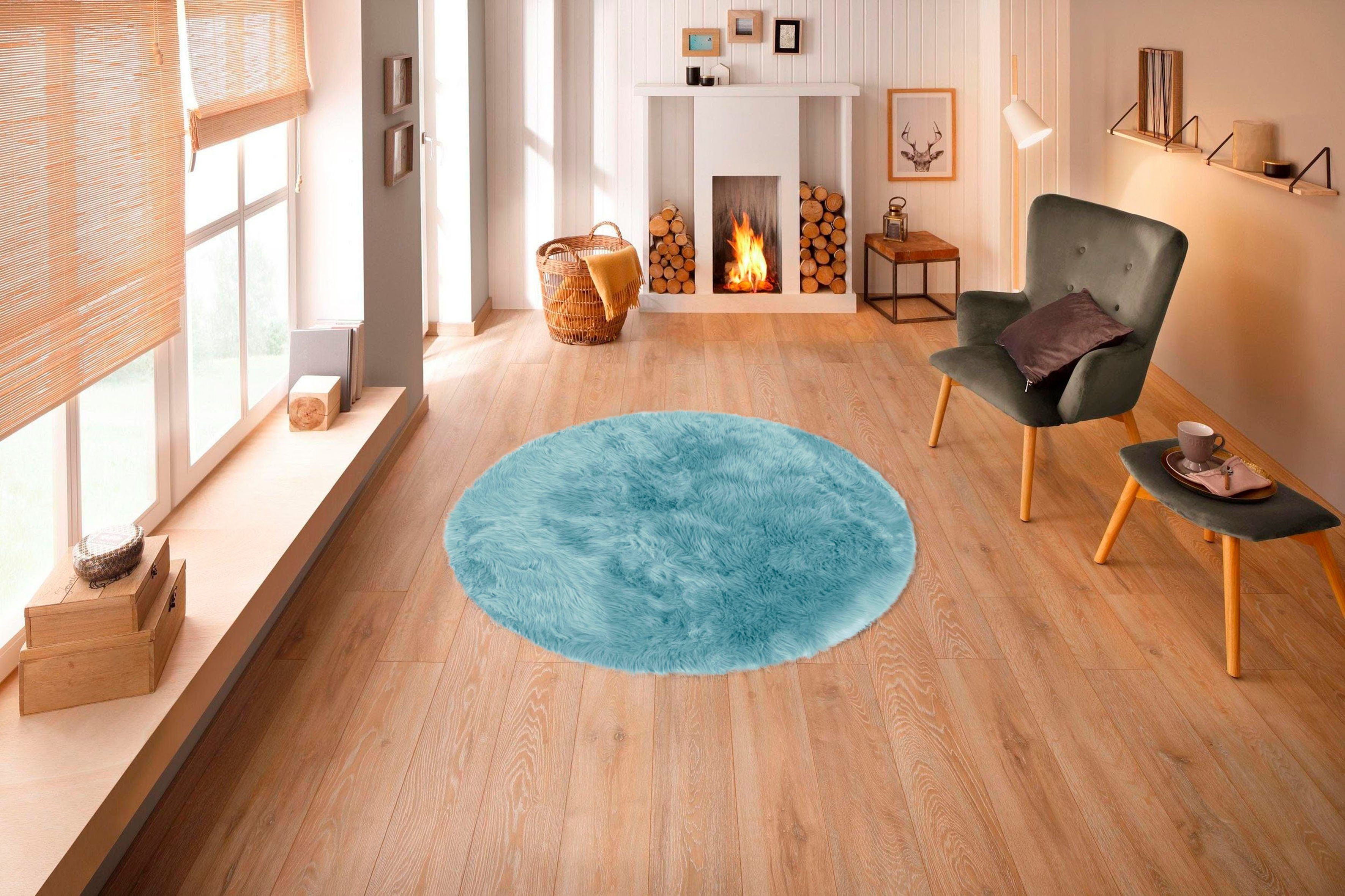 my home Hoogpolig vloerkleed Valeria schapenvacht tapijt knuffelig Imitatiebont, zachte vloerkleden, woonkamer, slaapkamer, eetkamer