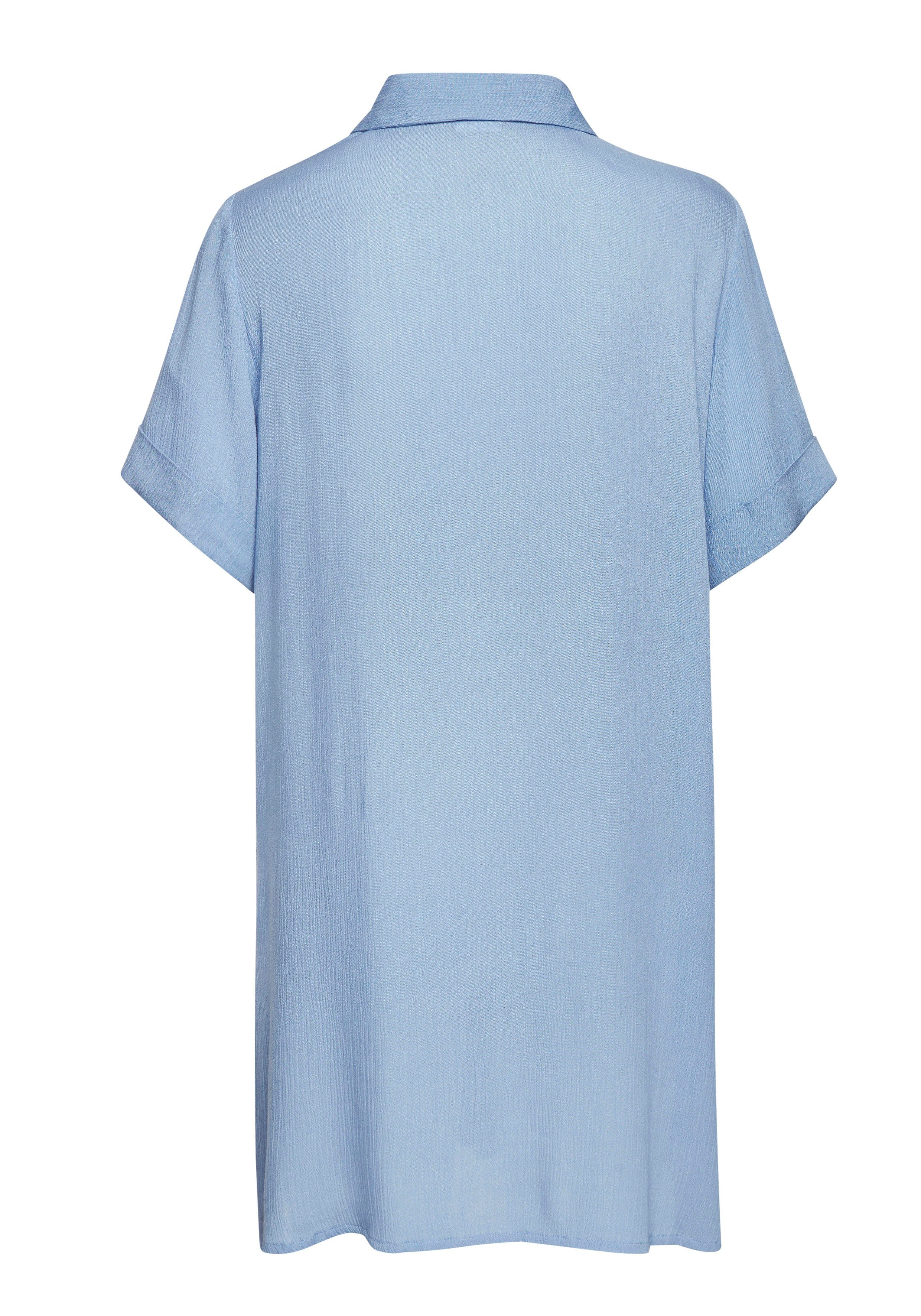Lascana Lange blouse met knoopsluiting, blouse met korte mouwen, blousejurk, zomers