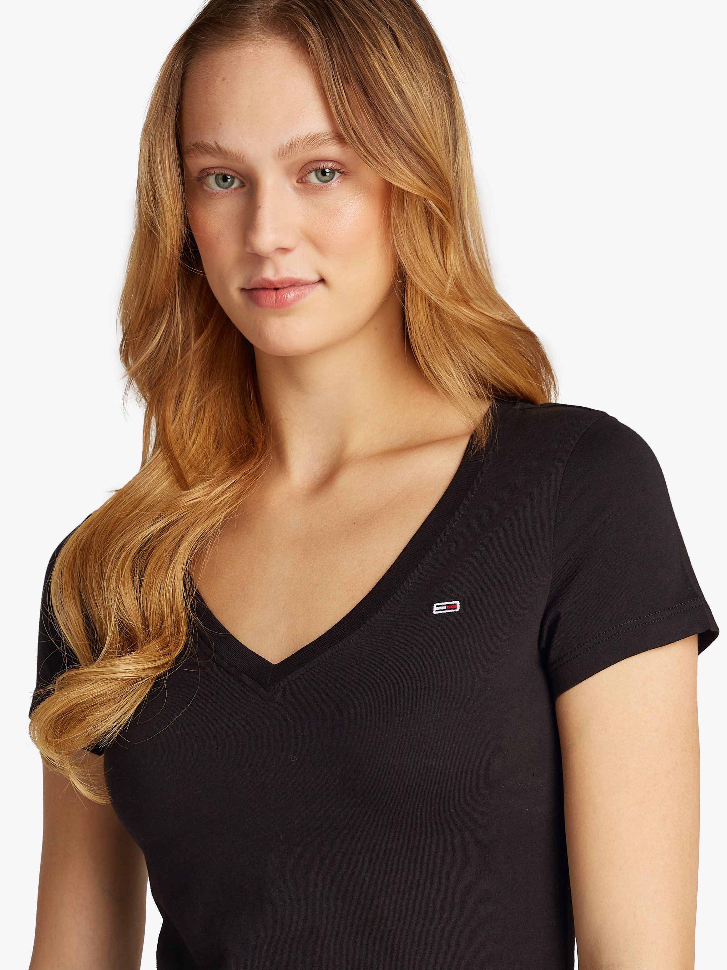 TOMMY JEANS T-shirt TJW SLIM V-NECK TEE