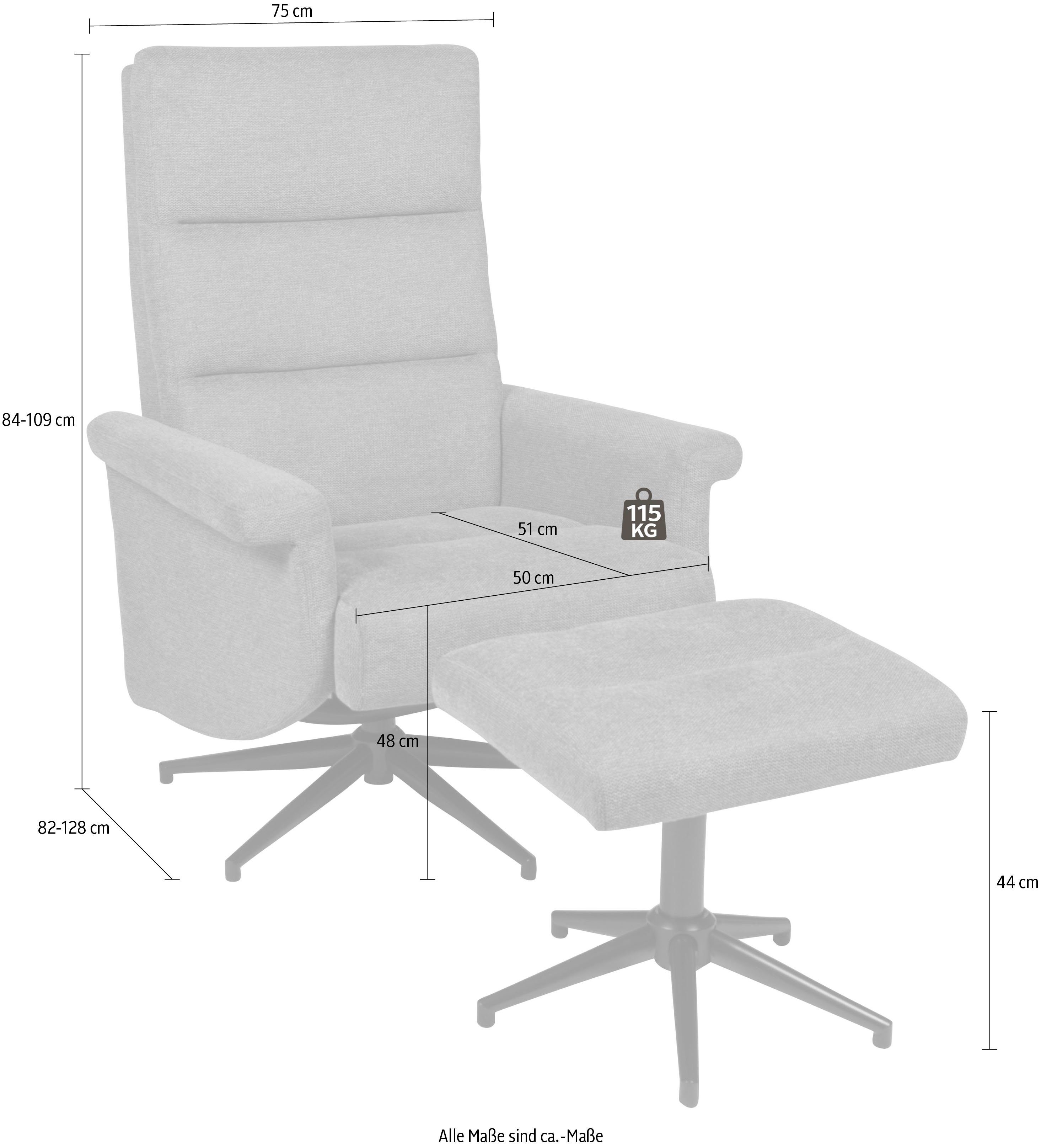 Duo Collection Relaxfauteuil Hylo met soepele relaxfunctie, instelbaar via lichaamsdruk