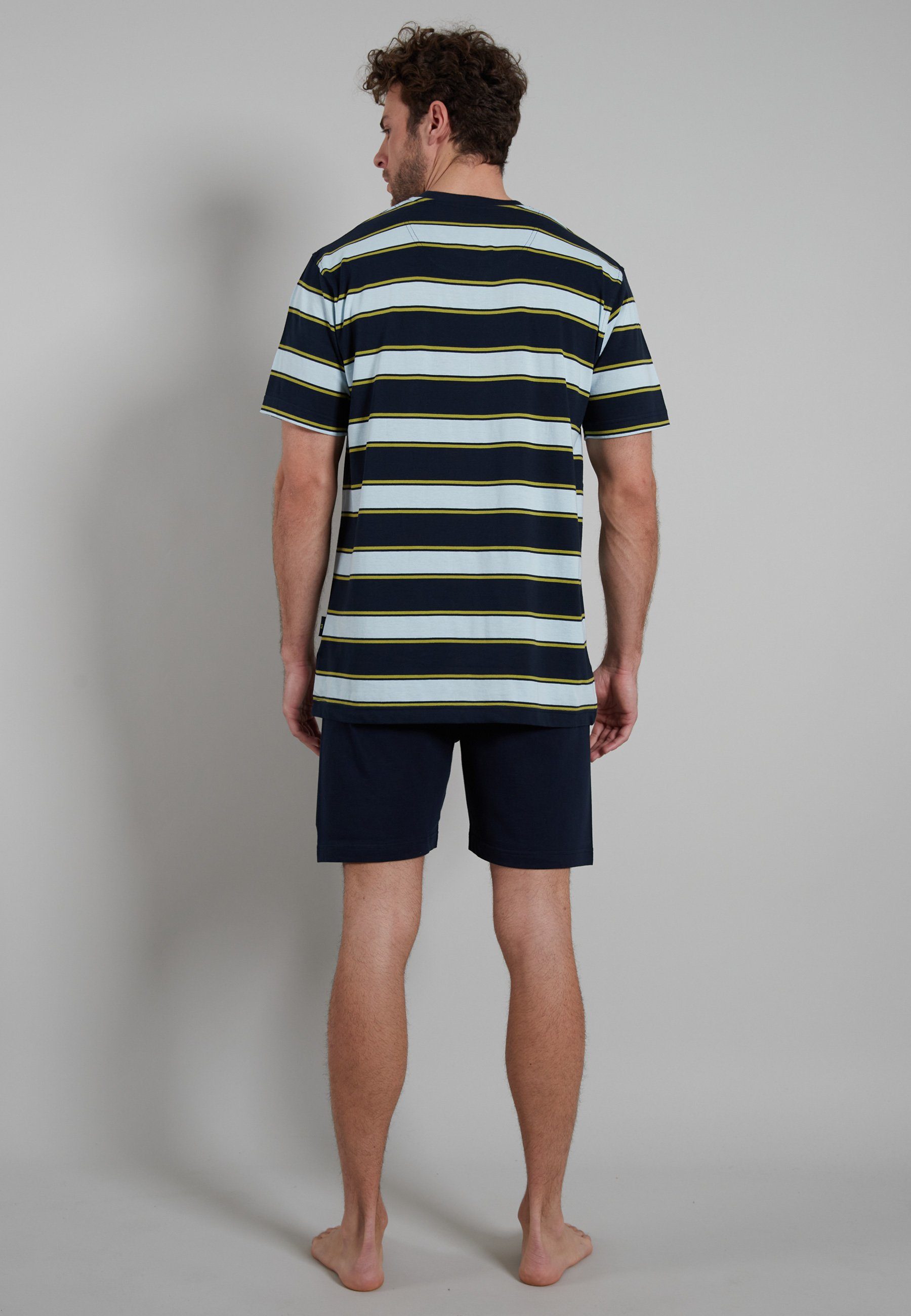GÖTZBURG Shortama met breed streepdesign (2-delig)