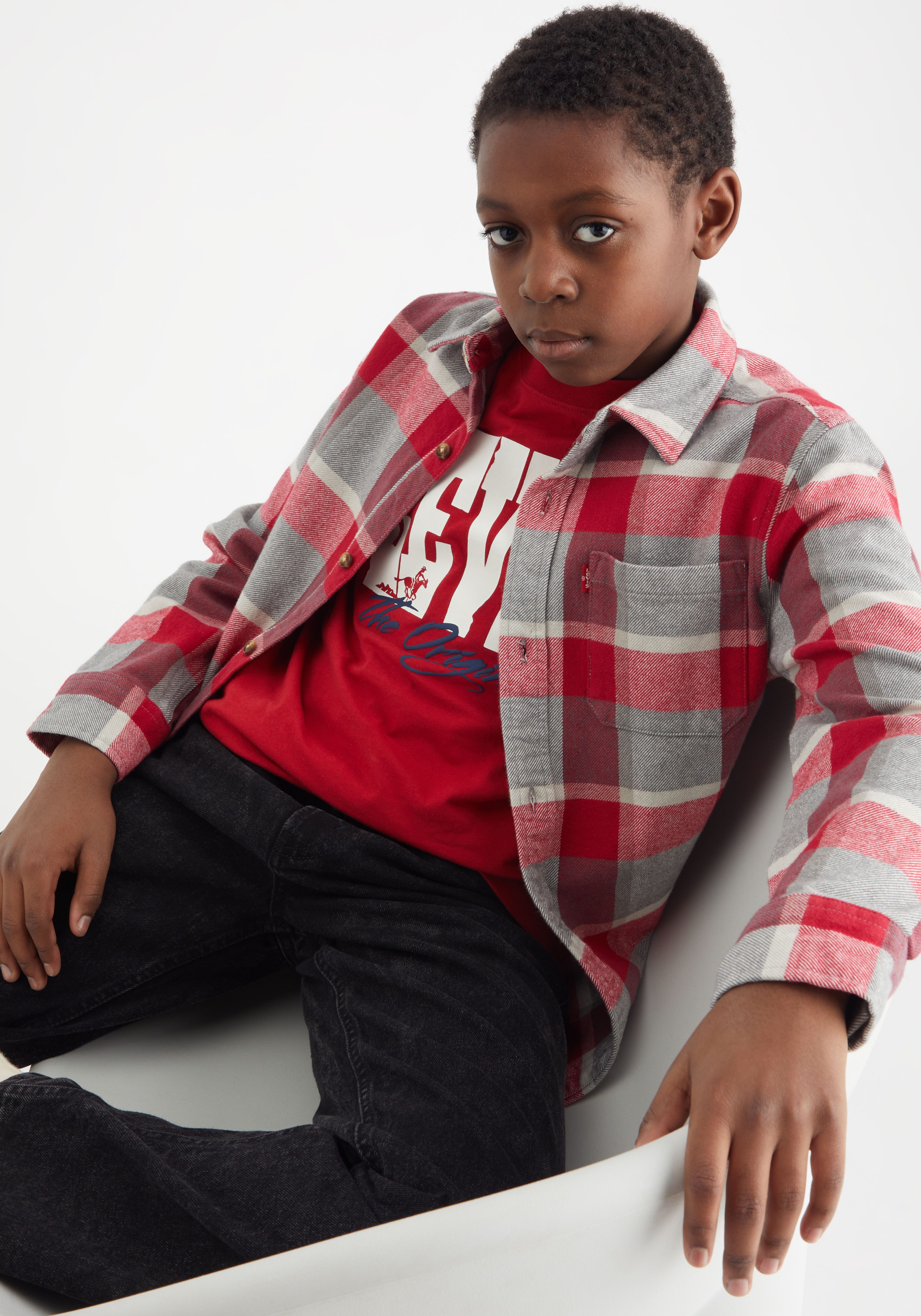 Levi's Kidswear Flanellen overhemd LVB LS FLANNEL SHIRT